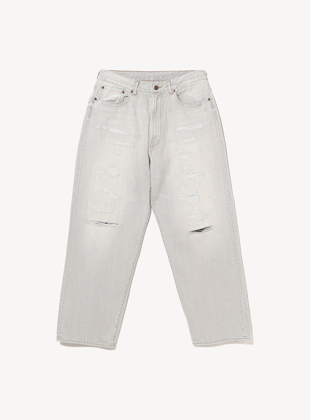 5 Pockets Damage Denim Pants