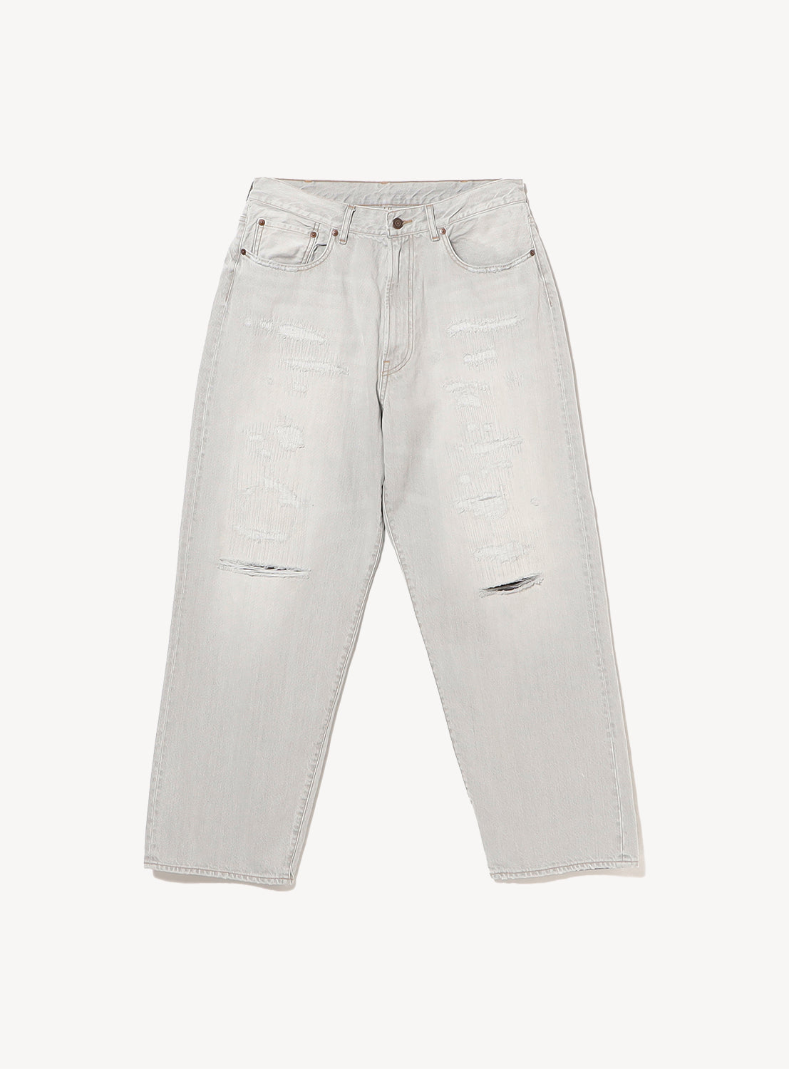 5 Pockets Damage Denim Pants