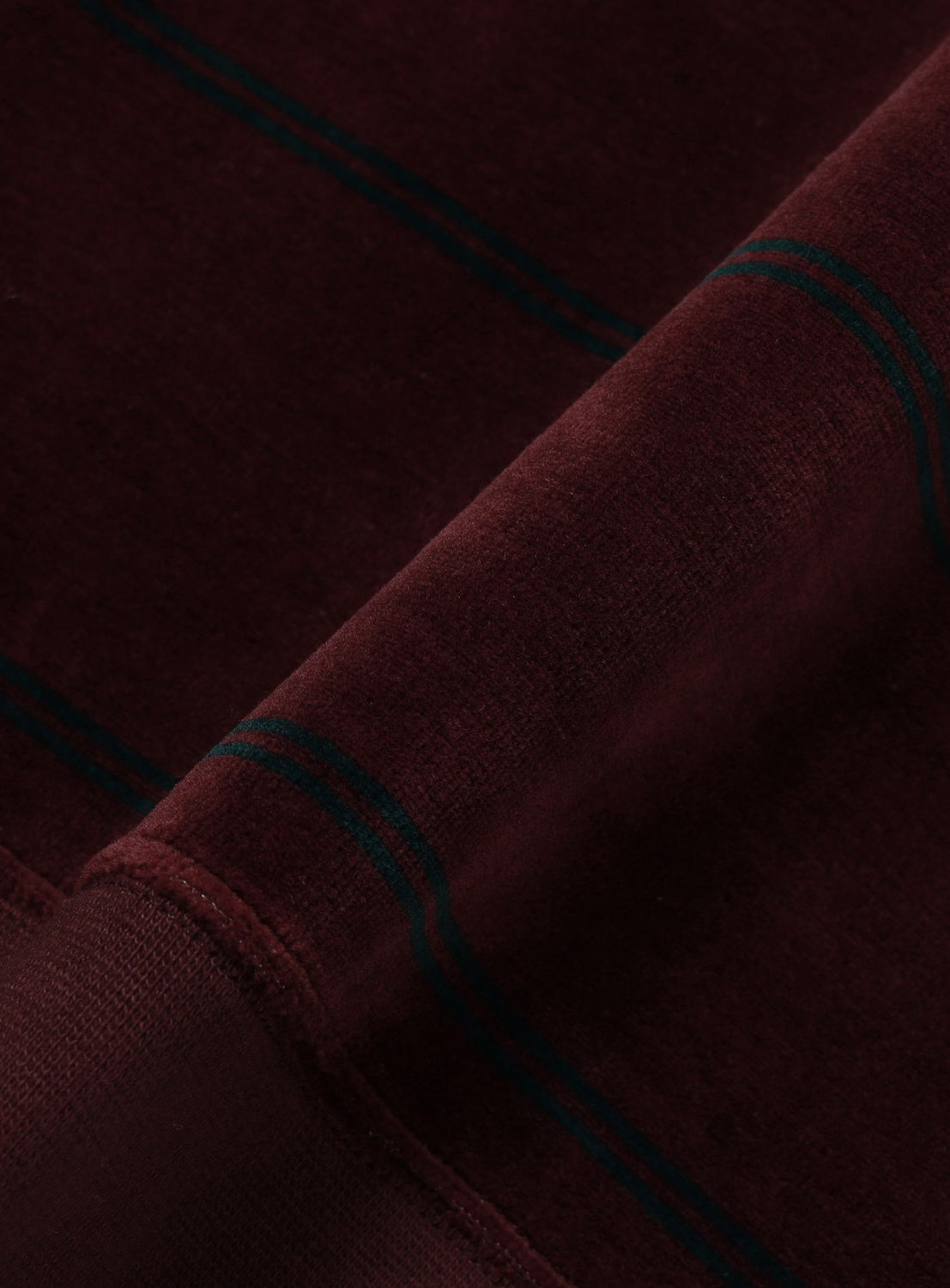 Velour Striped Polo Shirt