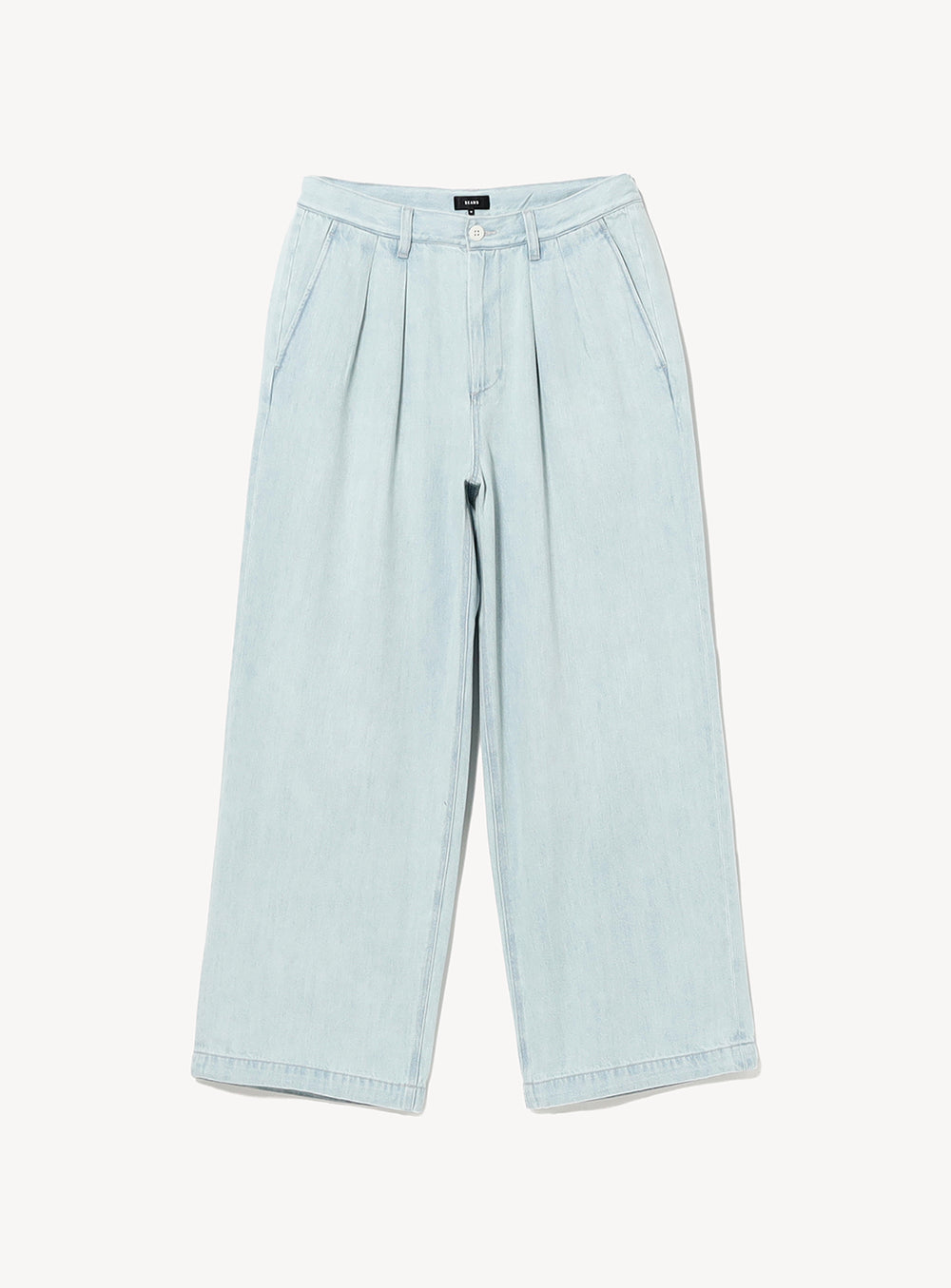 Wide Denim Slacks