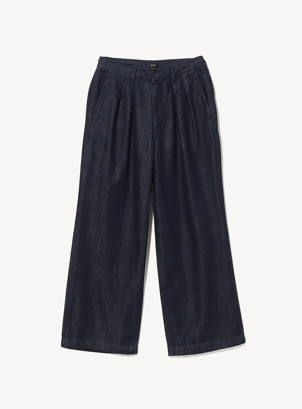 Wide Denim Slacks