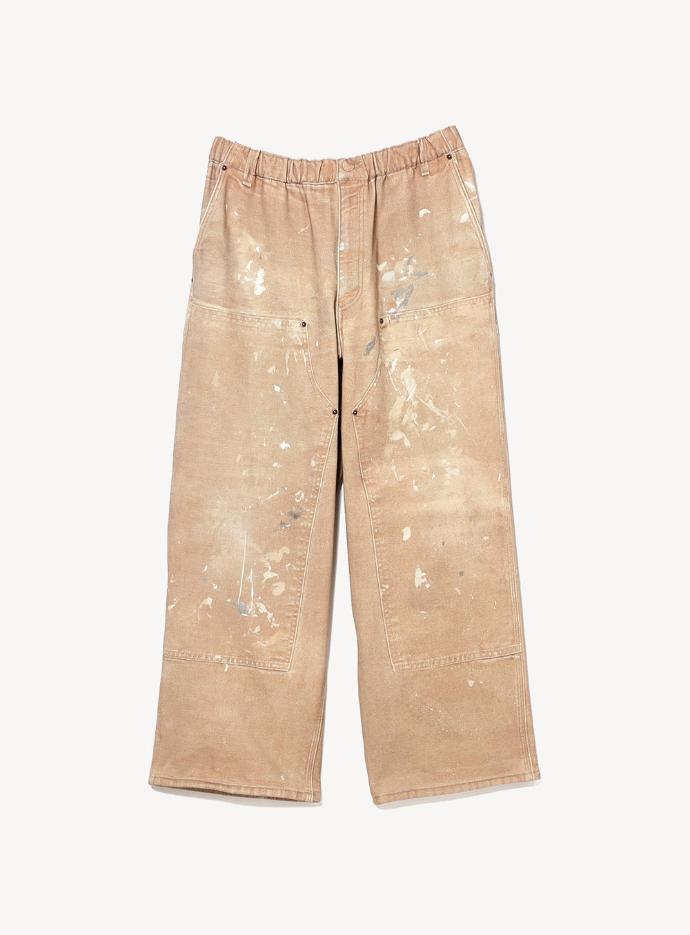 Mock Print Double Knee Sweat Pants