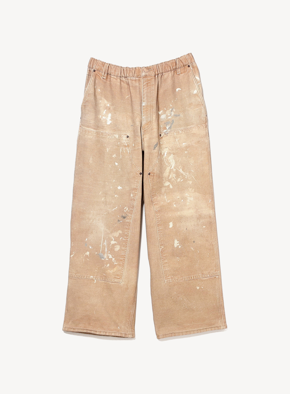 Mock Print Double Knee Sweat Pants