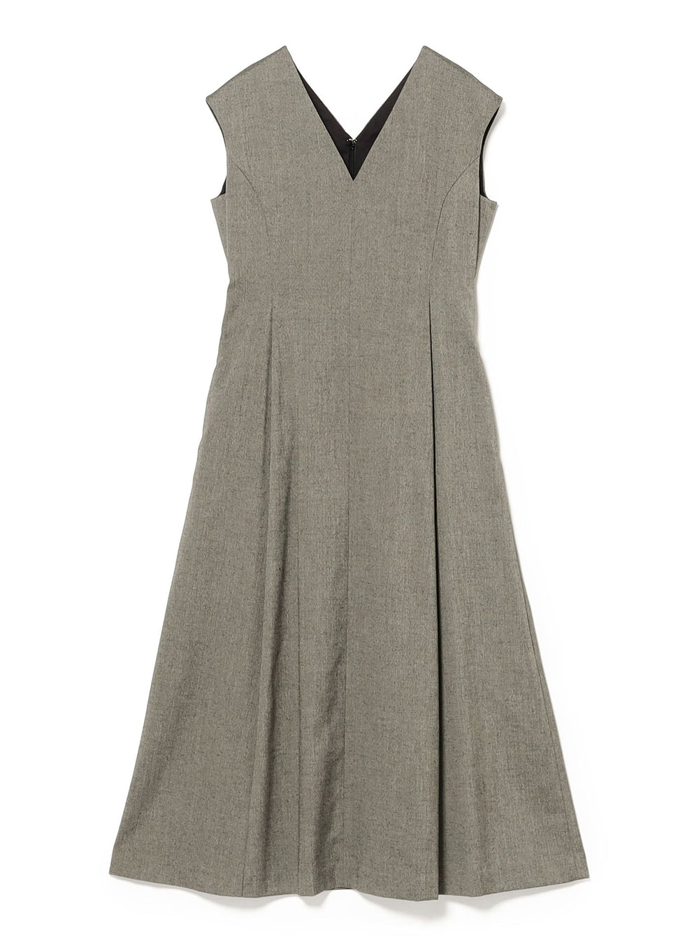 AK+1 / V-Neck Flare Sleeveless Dress