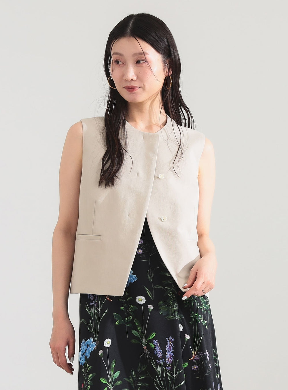 Oxford Fly Front Mini Gilet