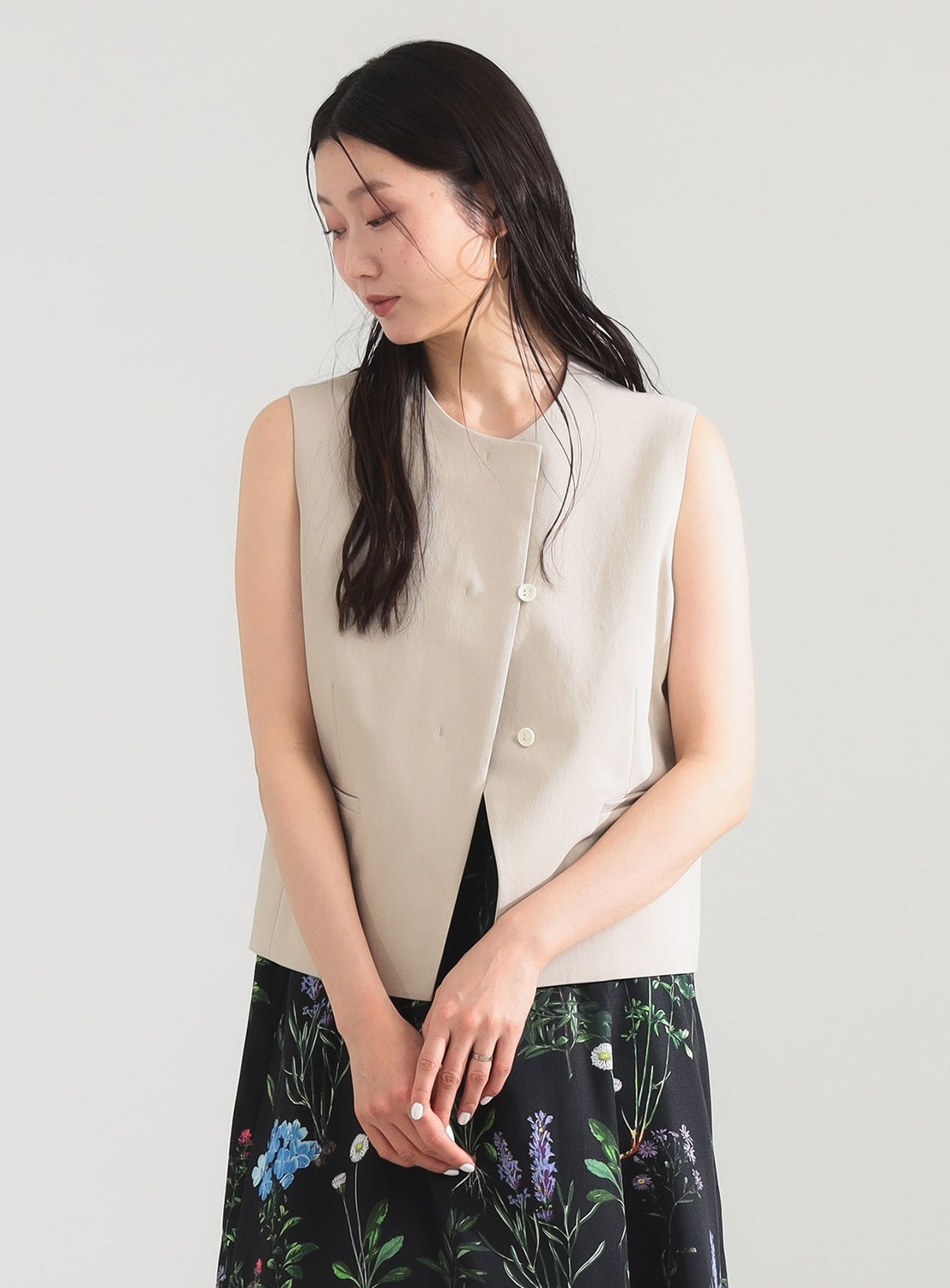 Oxford Fly Front Mini Gilet