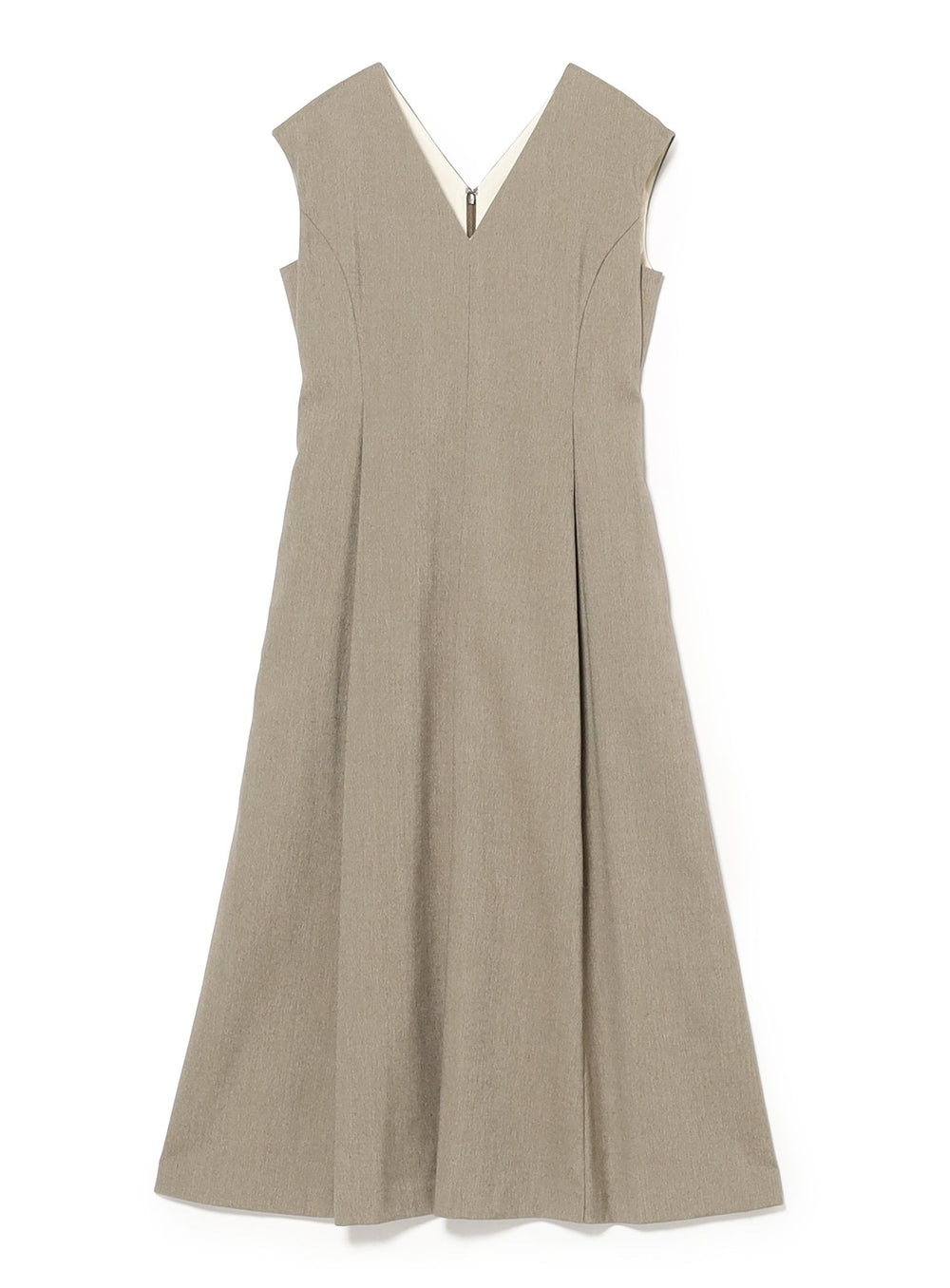 AK+1 / V-Neck Flare Sleeveless Dress