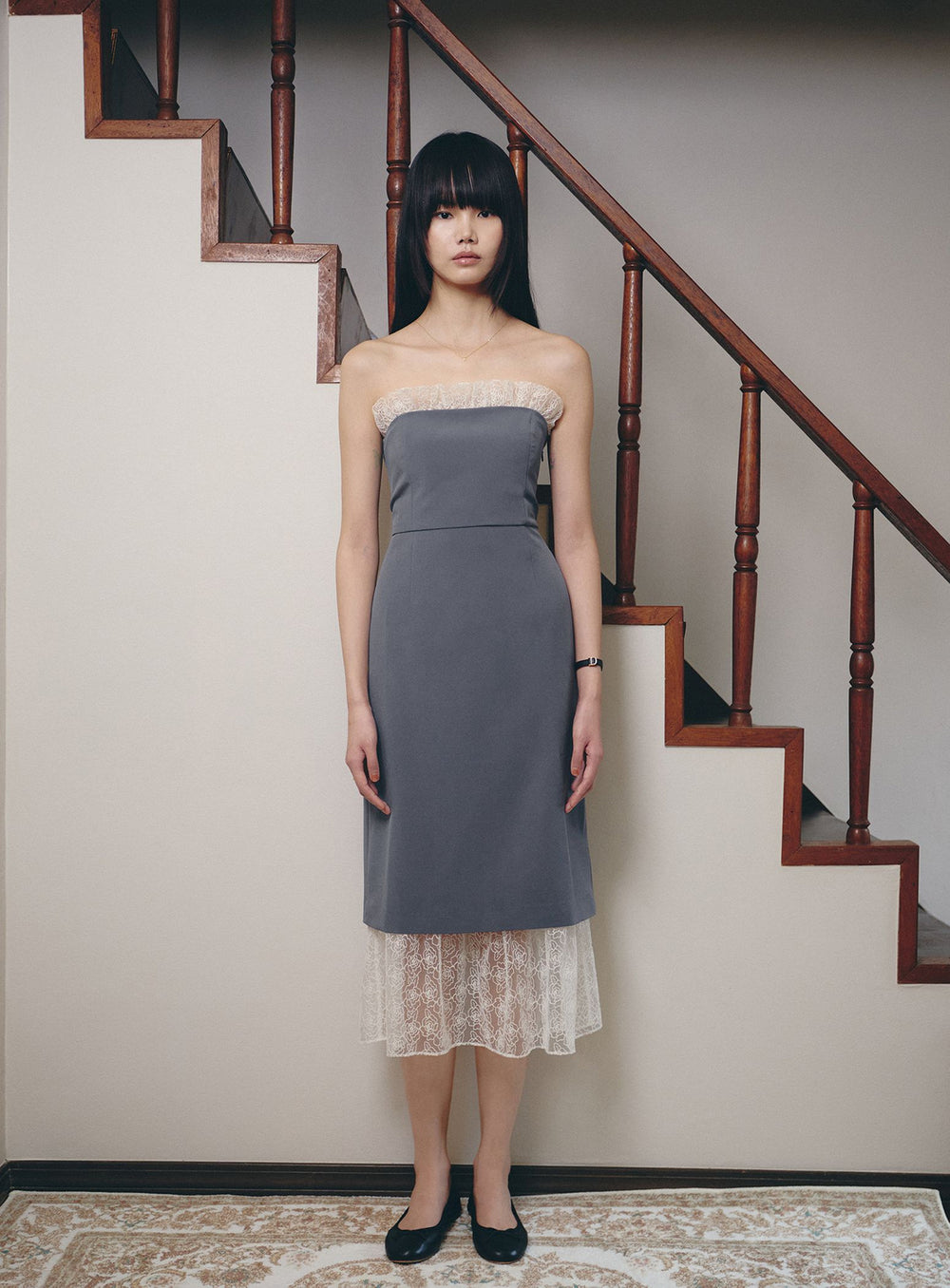 BEAMS SALON / Lace Corset Dress