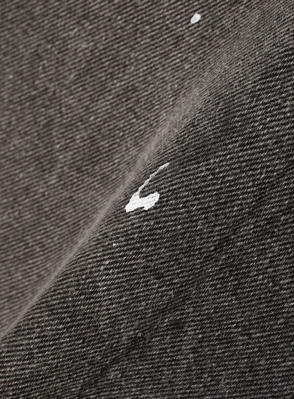 Wide Paint Denim Three Quarters Pants
