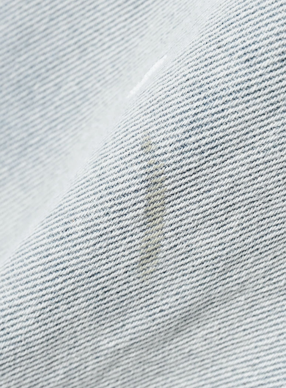Wide Paint Denim Three Quarters Pants