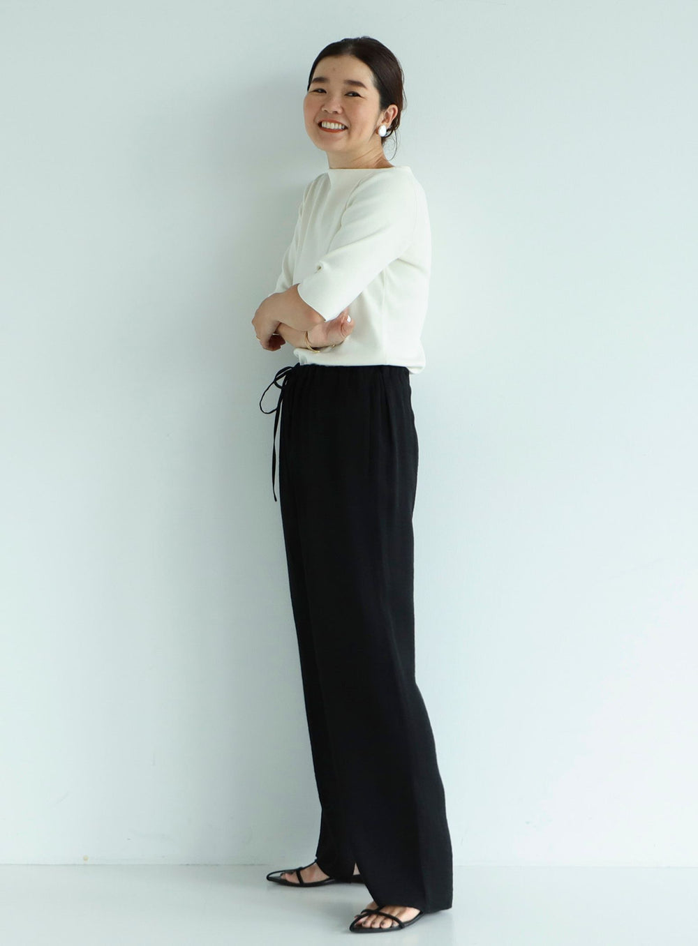 Simple Boat Neck Knit .M