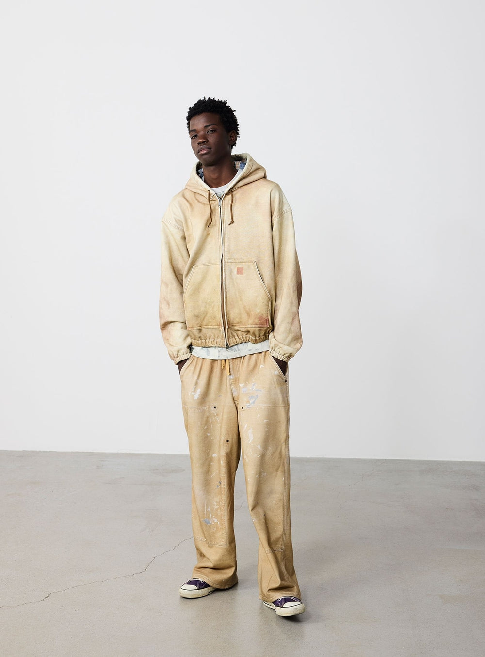 Mock Print Hoodie