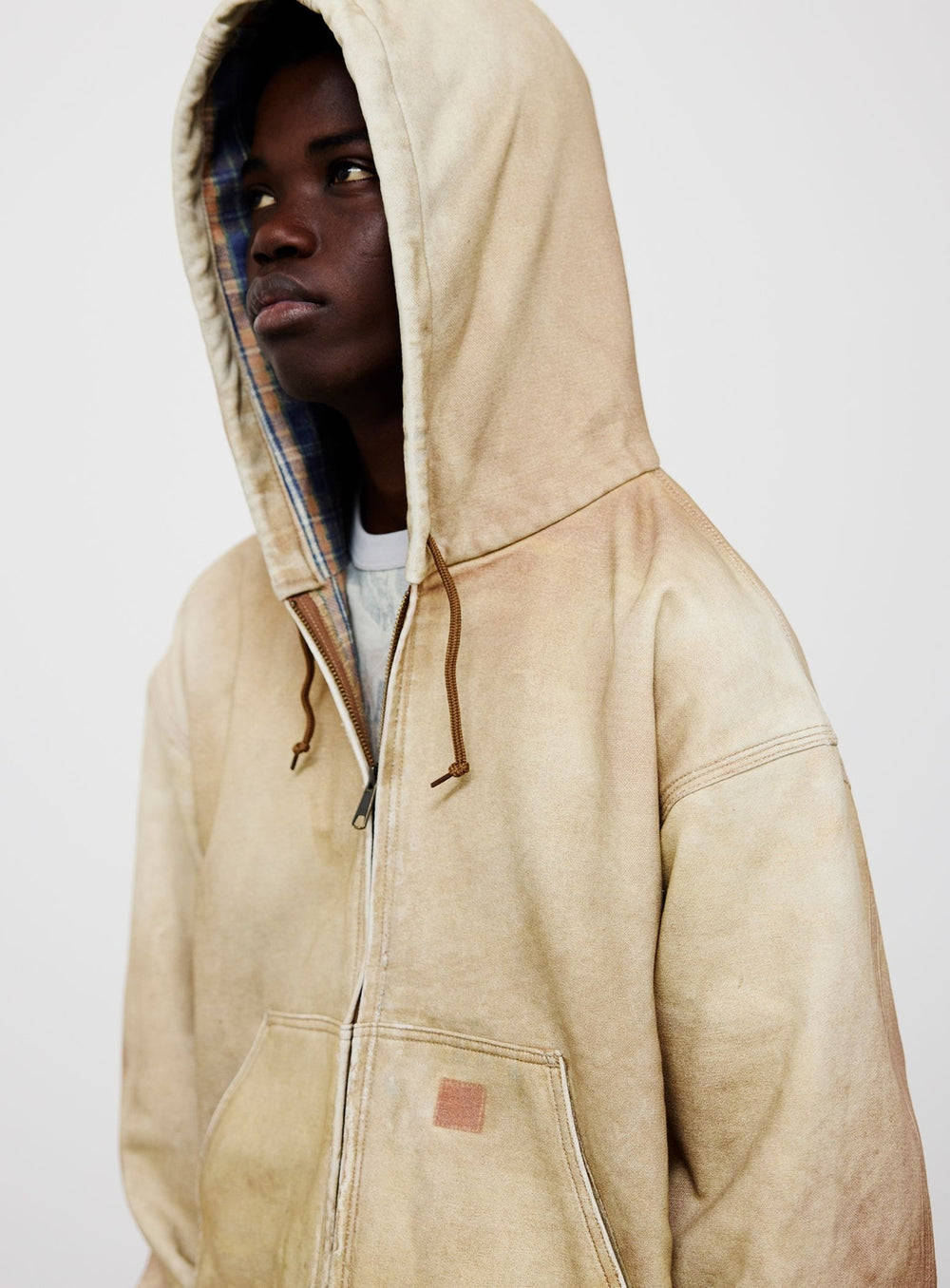 Mock Print Hoodie