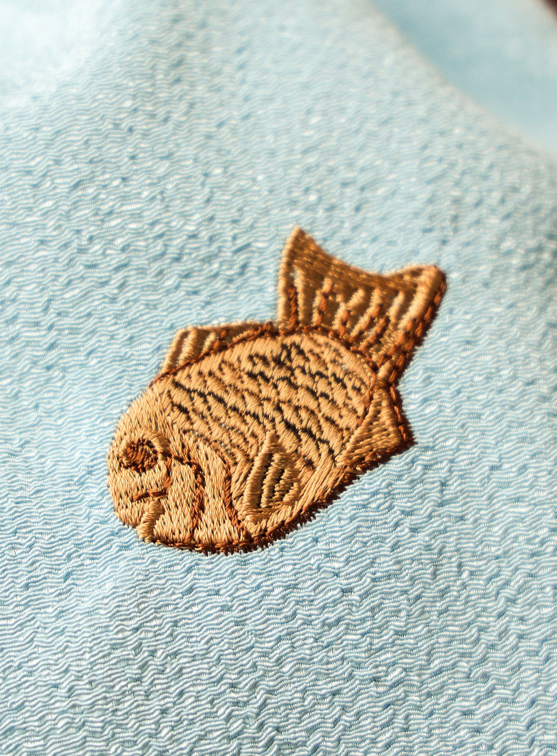 Wagashi Embroidered Drawstring Pouch