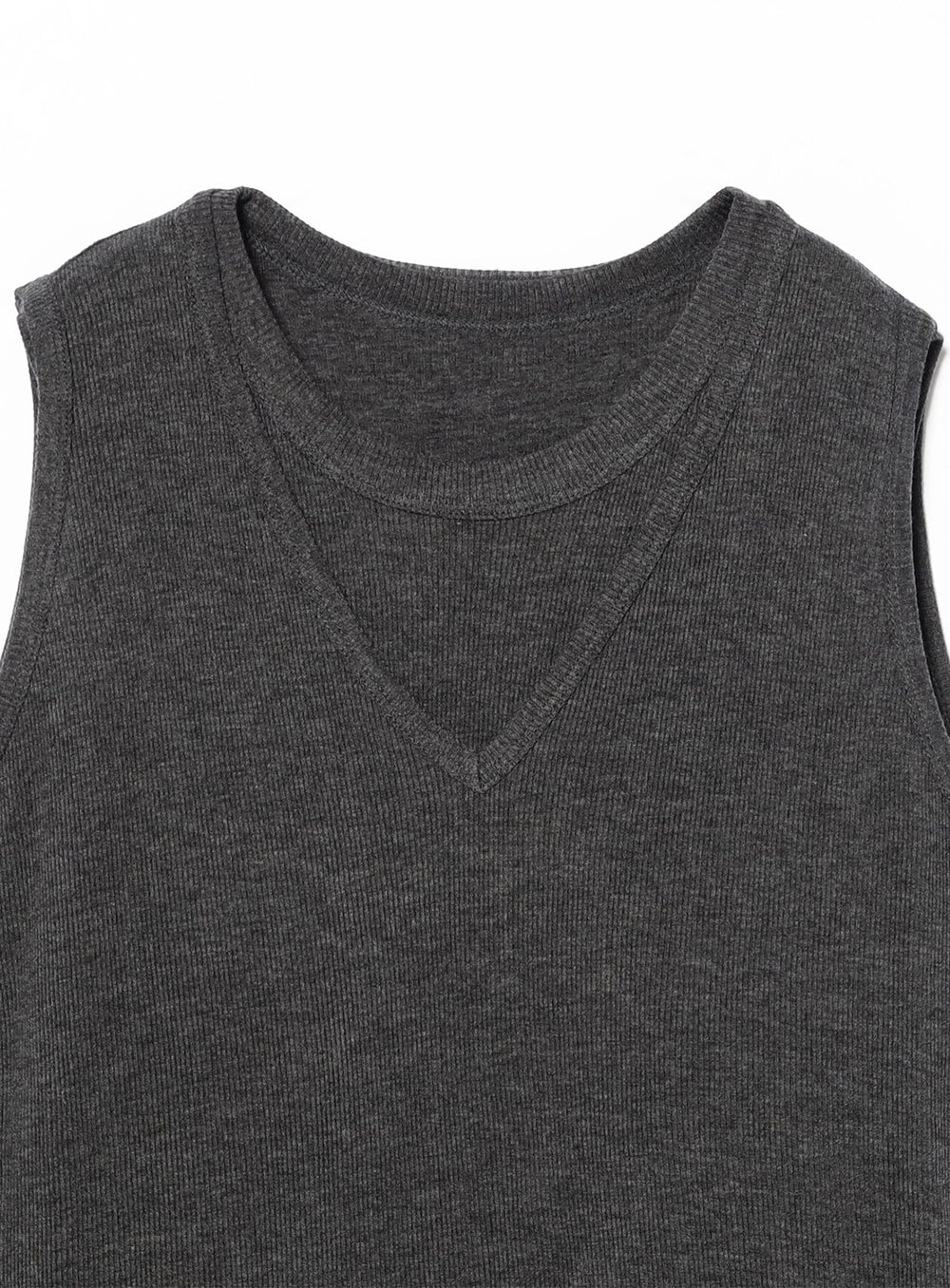 AK+1 / Layered Ribbed Tank Top