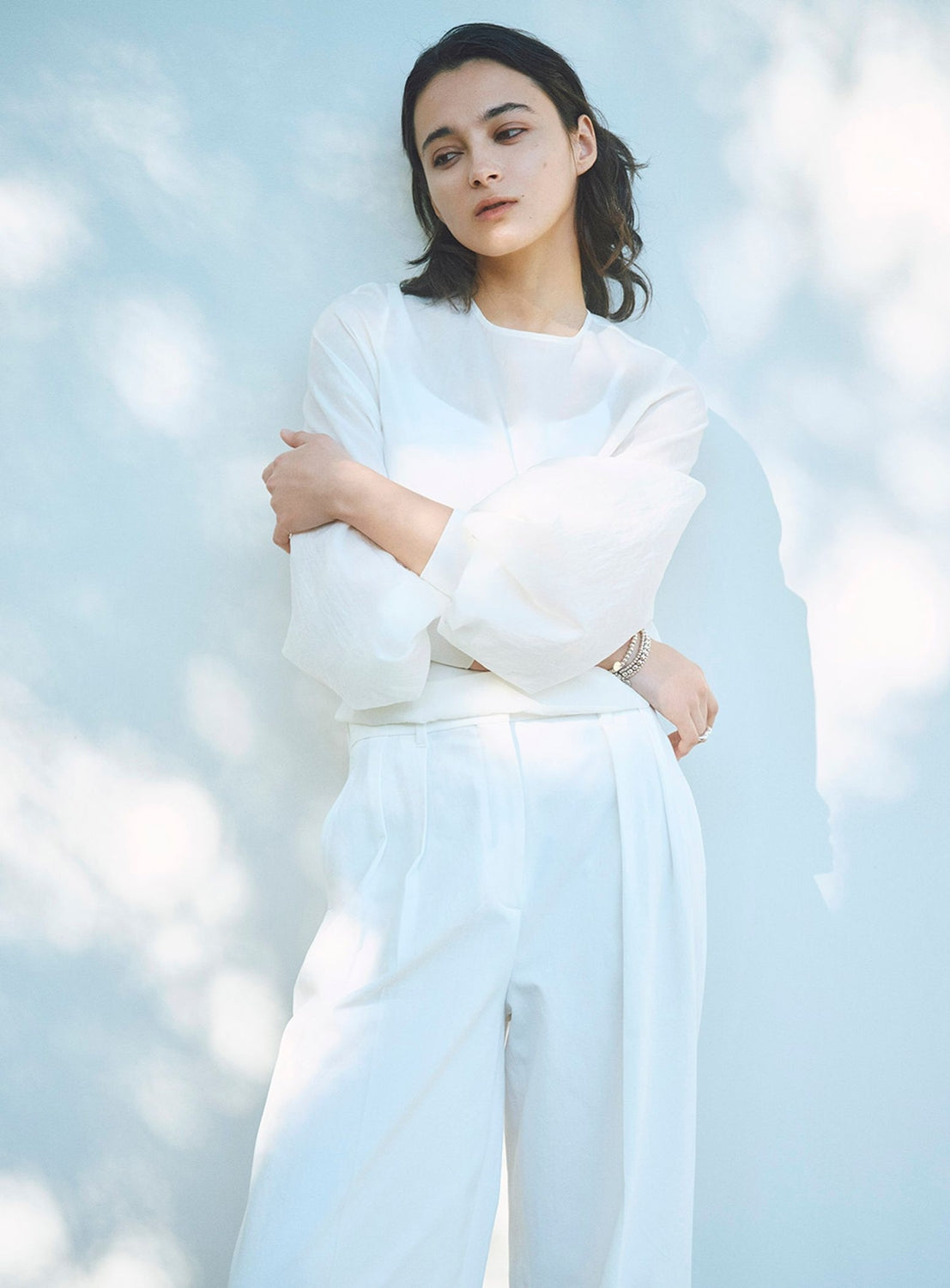 AK+1 / In-Pleat Semi-Wide Pants