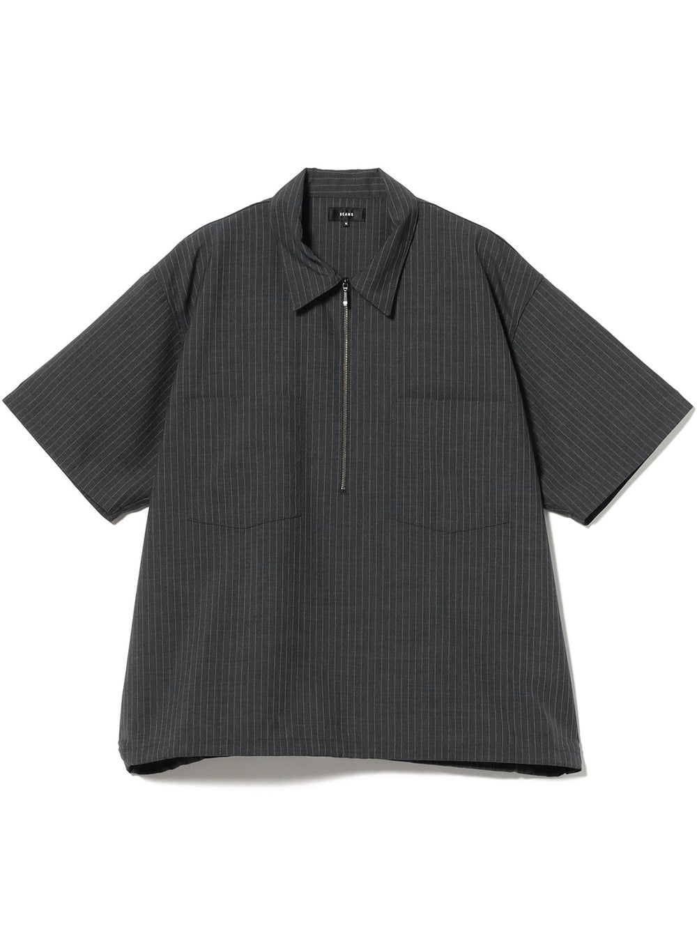 TW เสื้อเชิ้ตฮาล์ฟซิป ทรงหลวม
