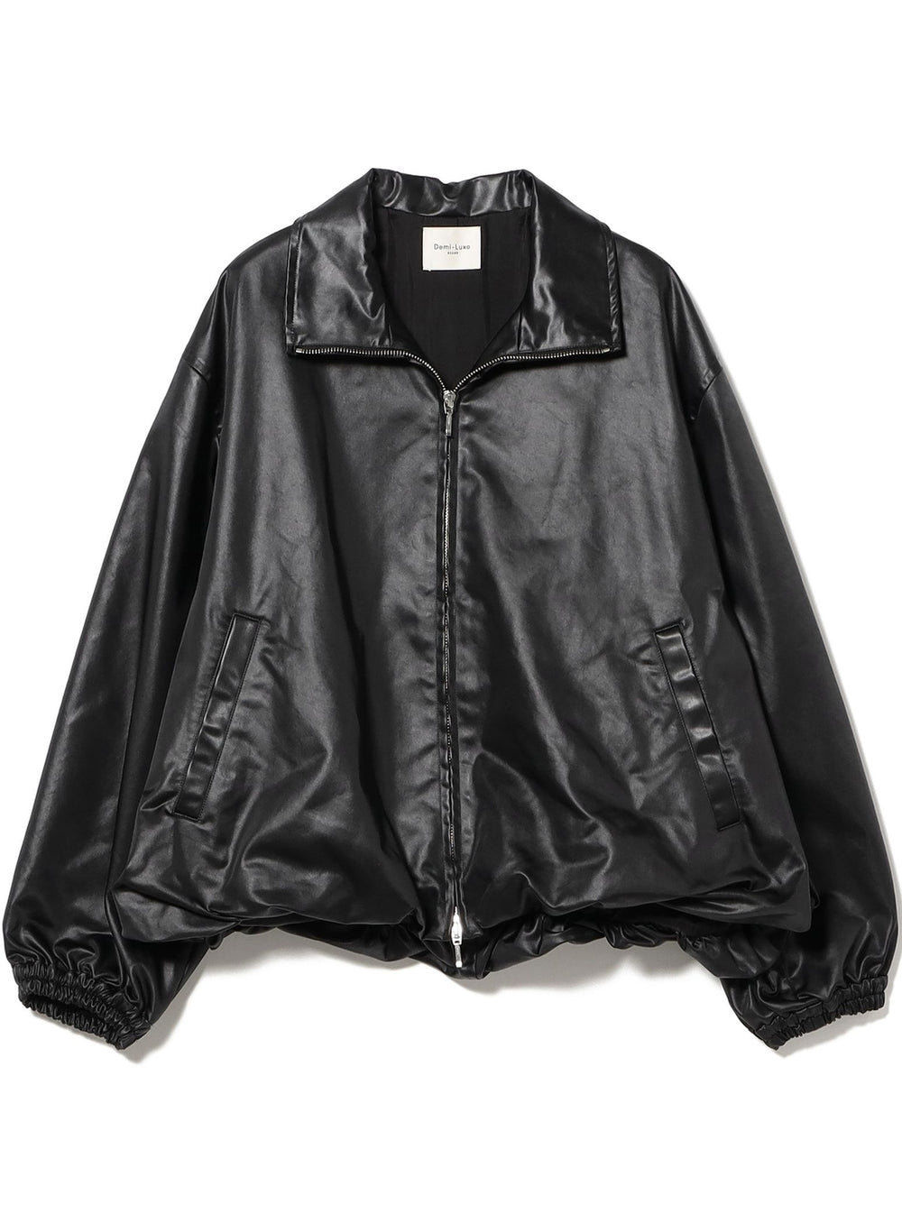 Satin-Look Puffed Blouson