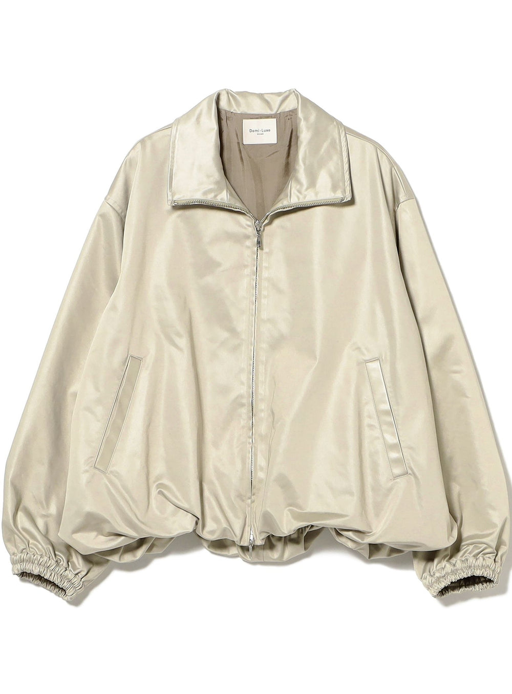 Satin-Look Puffed Blouson