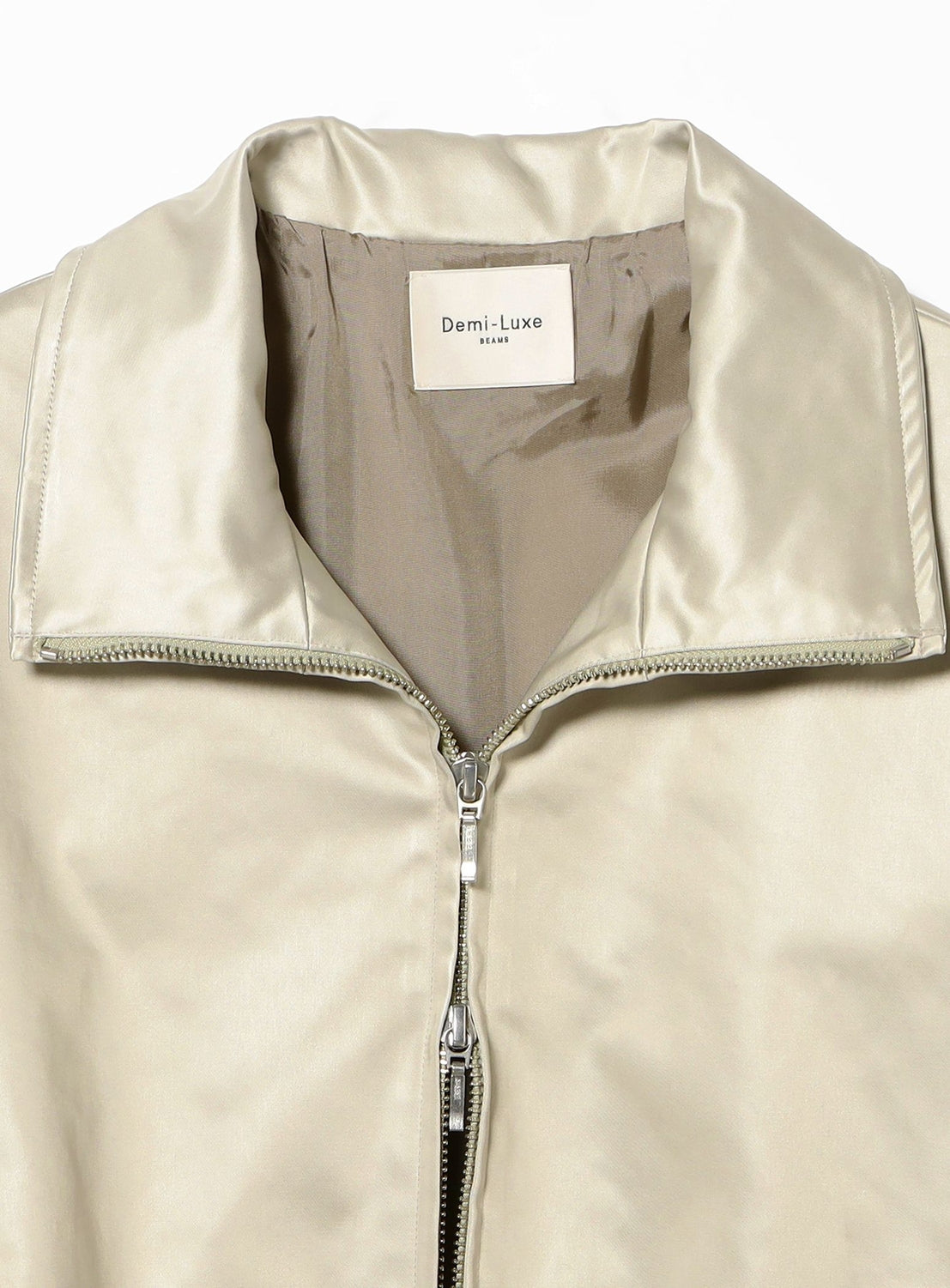 Satin-Look Puffed Blouson