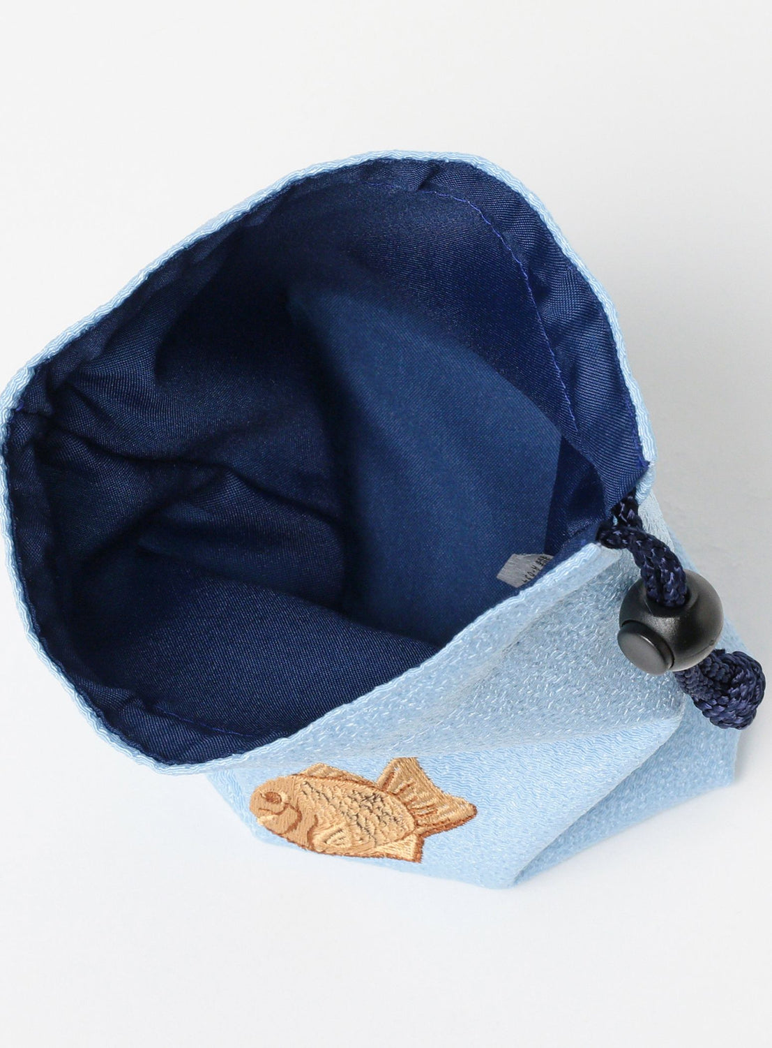 Wagashi Embroidered Drawstring Pouch