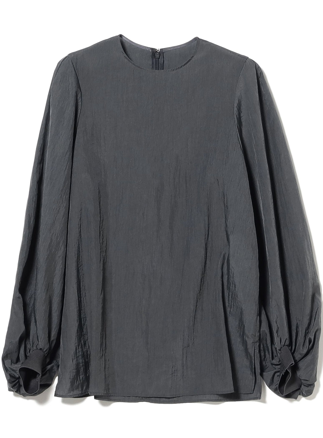 AK+1 / Crew Neck Ribbed Blouse