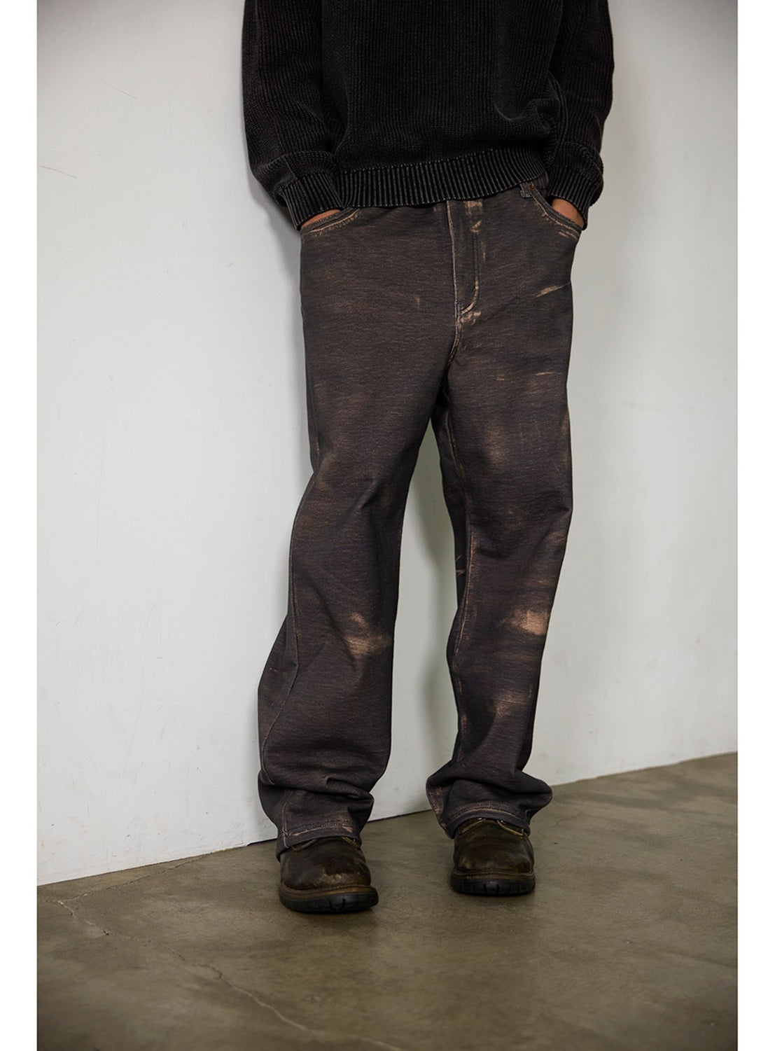 Mock Print Easy Pants