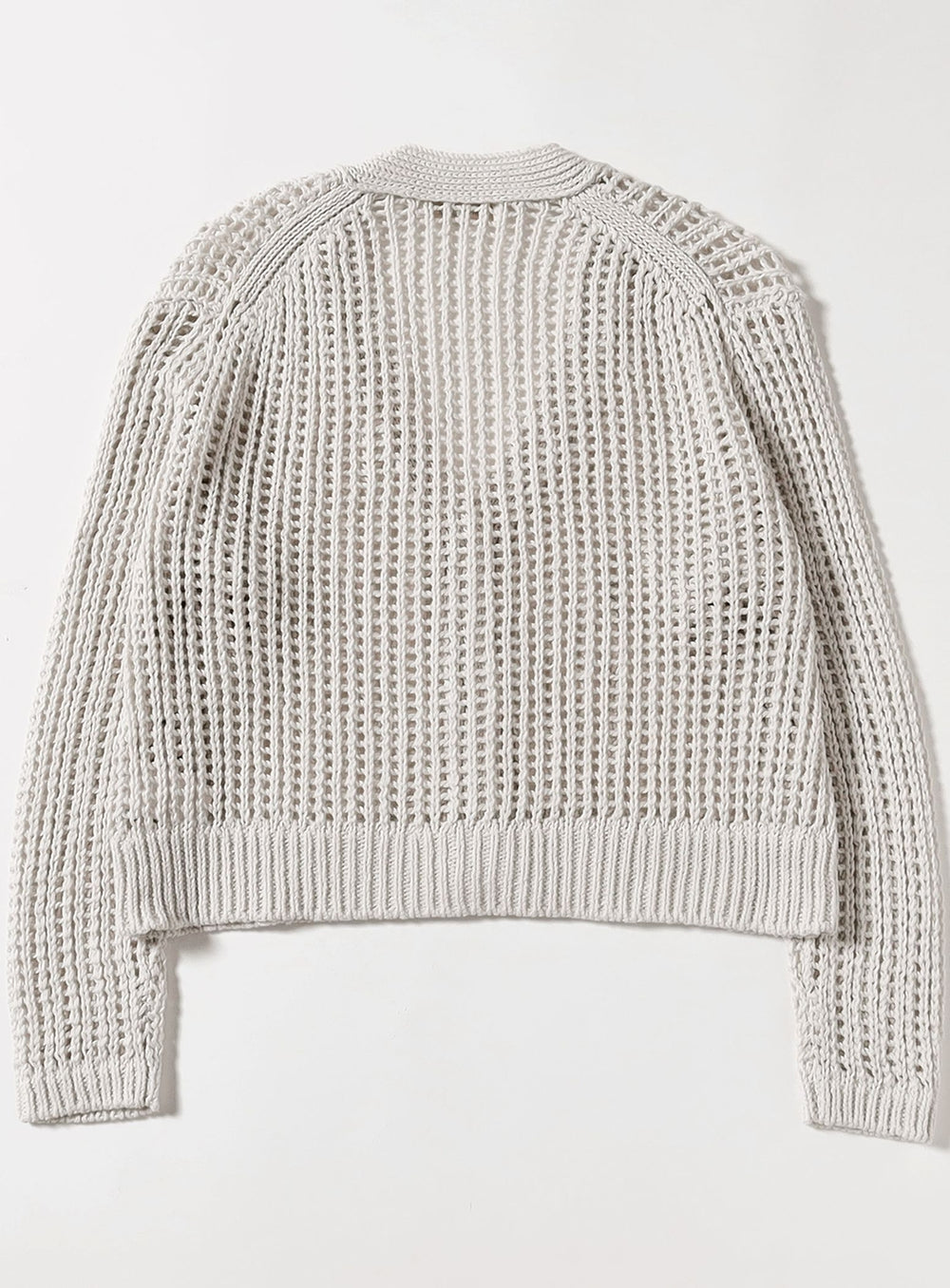 3-Gauge Cotton Mesh Cardigan