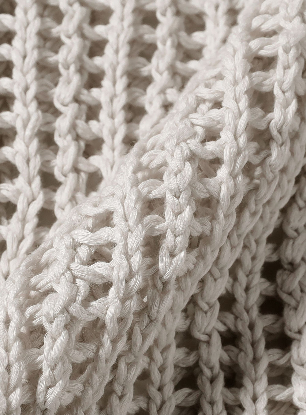 3-Gauge Cotton Mesh Cardigan