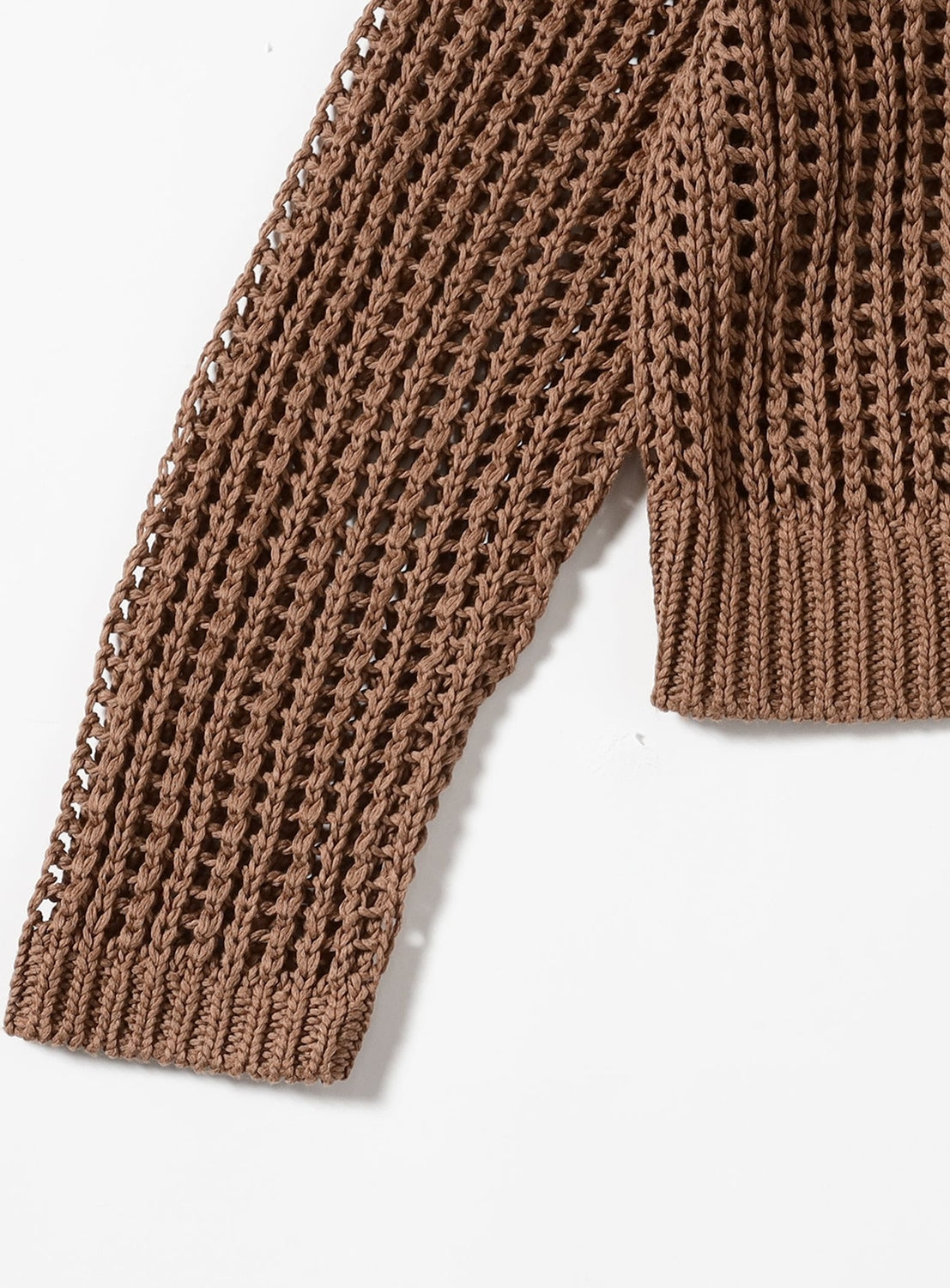 3-Gauge Cotton Mesh Cardigan