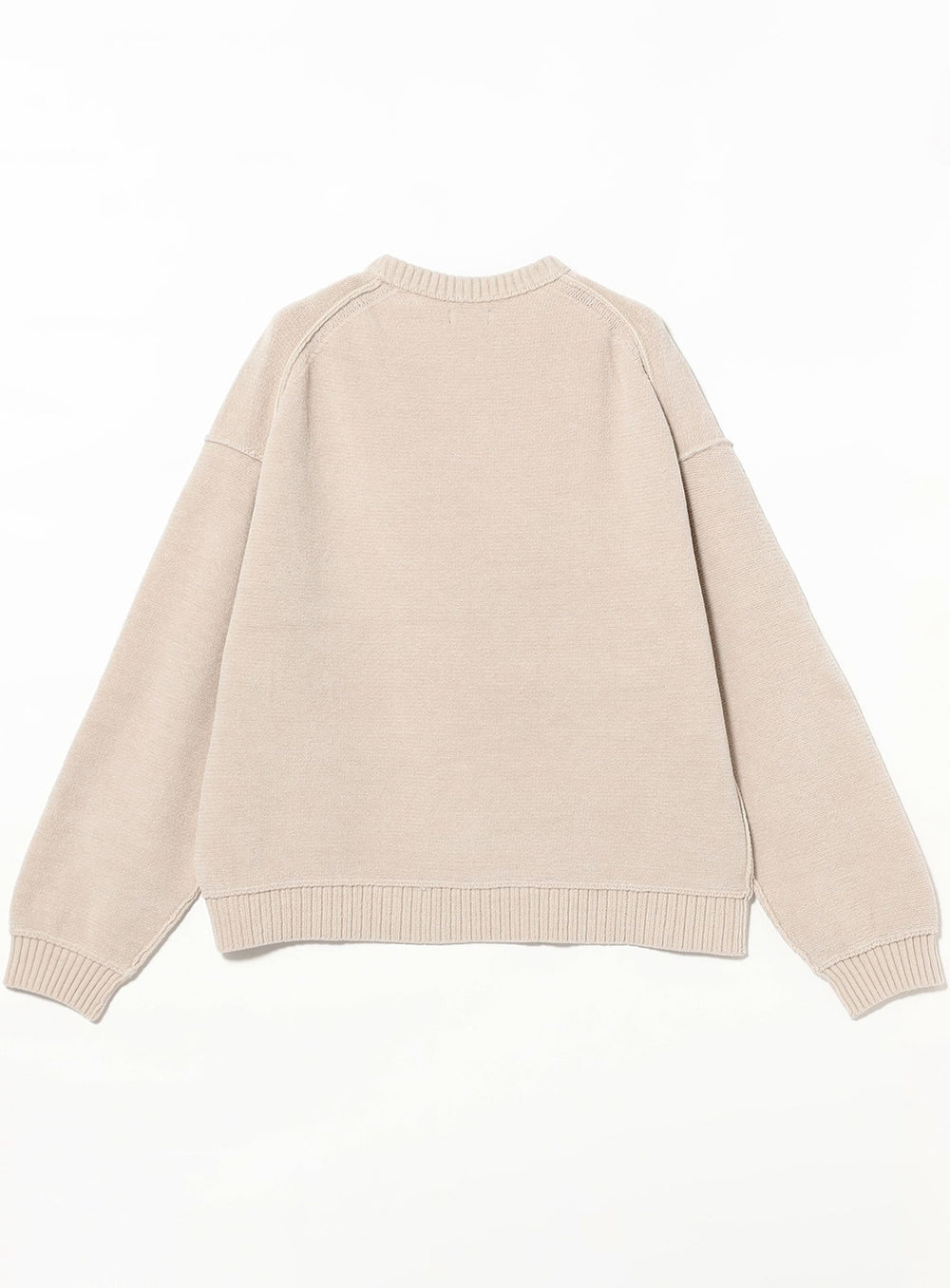 7-Gauge Faded Crew Neck Knit