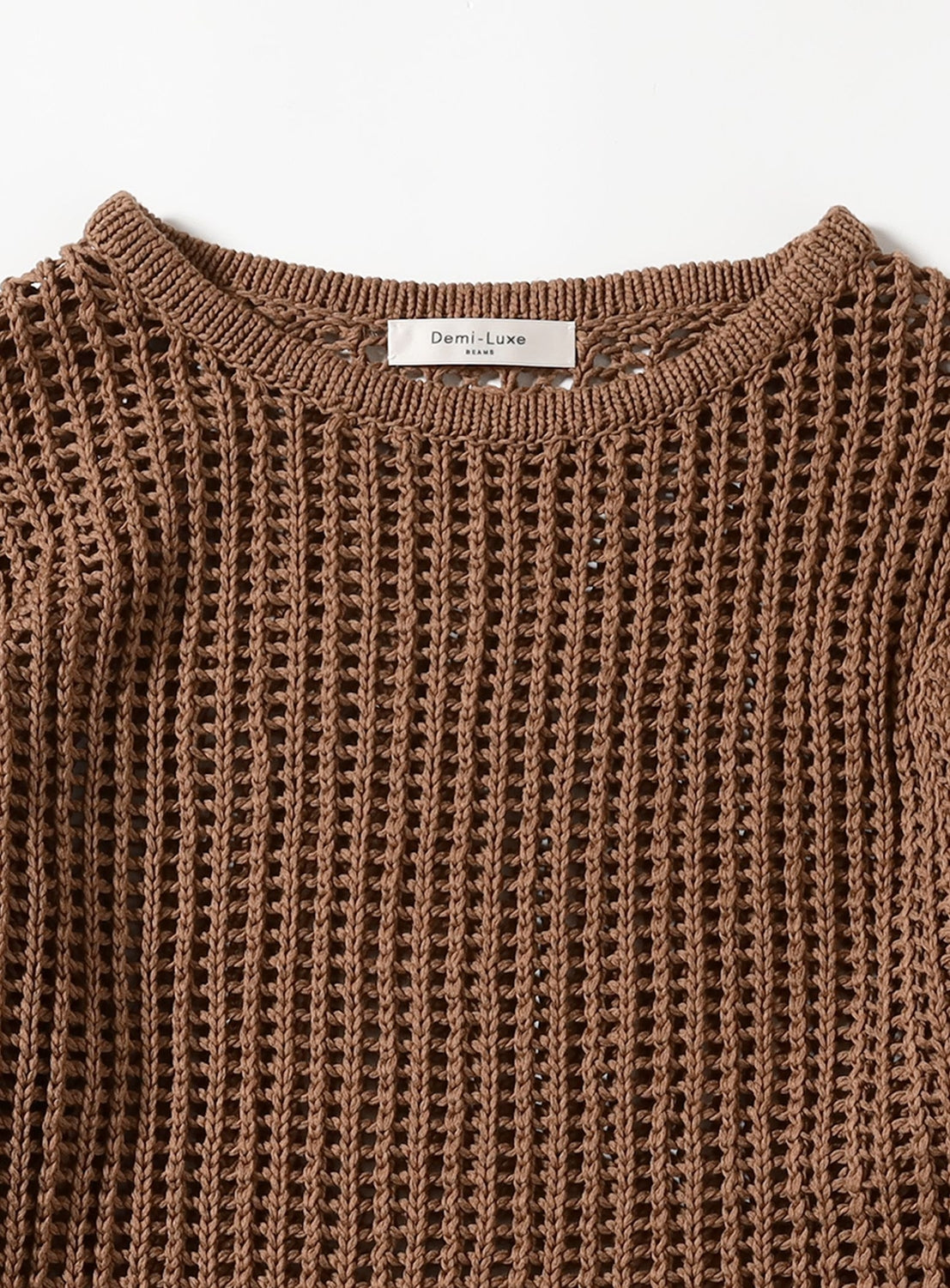 3-Gauge Cotton Mesh Pullover