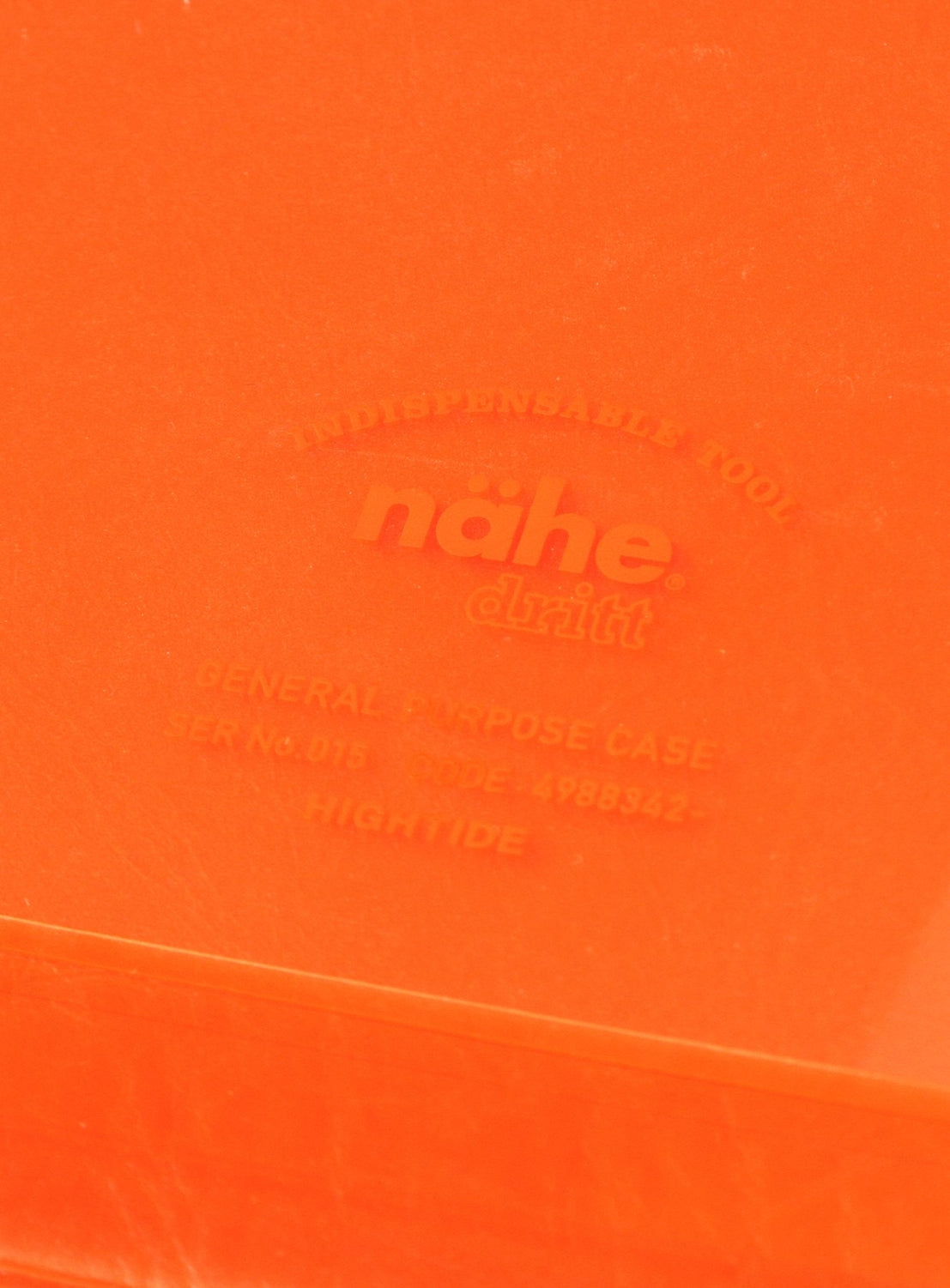 【รุ่นพิเศษ】nahe(R) / เจเนอรัล พอร์พัส เคส A5 สีส้มใส