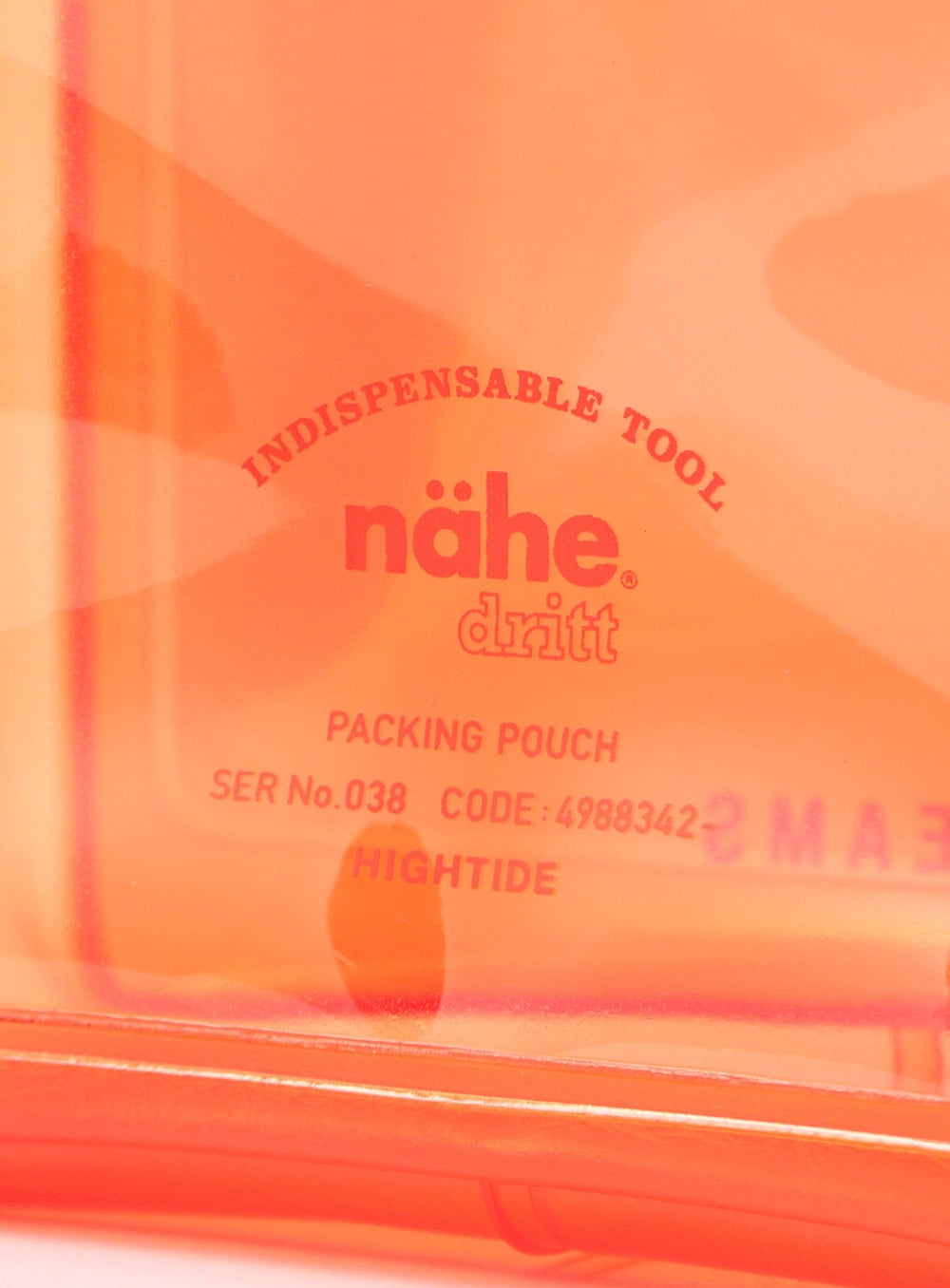 【Exclusive】nahe(R) / Clear Packing Pouch SS Orange
