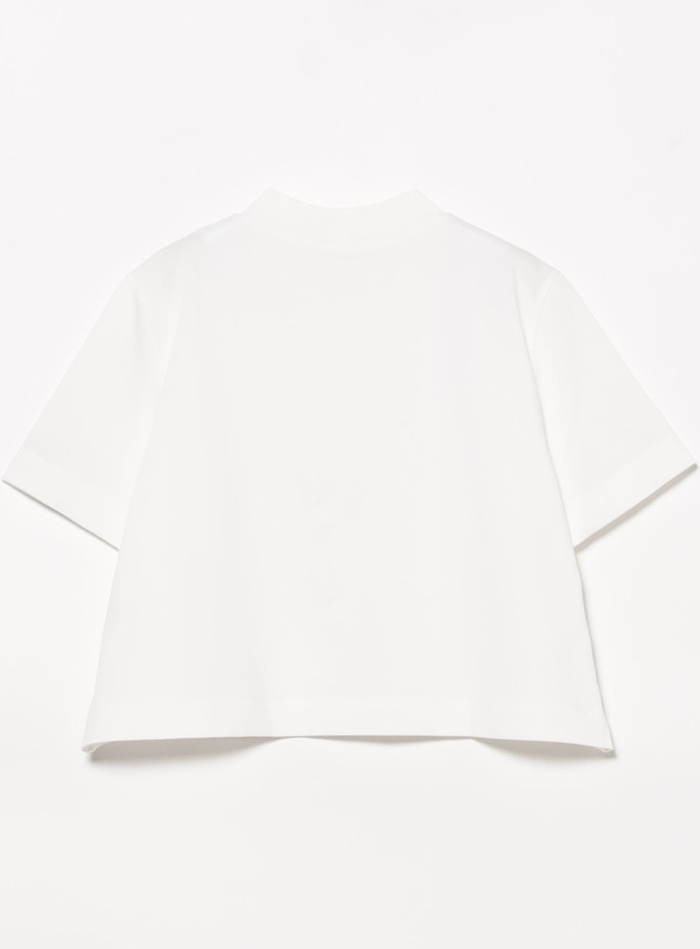 Mock Neck Cropped T-Shirt
