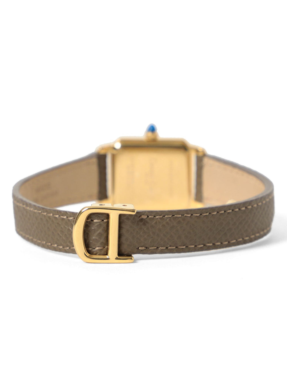 D-Buckle Leather Watch