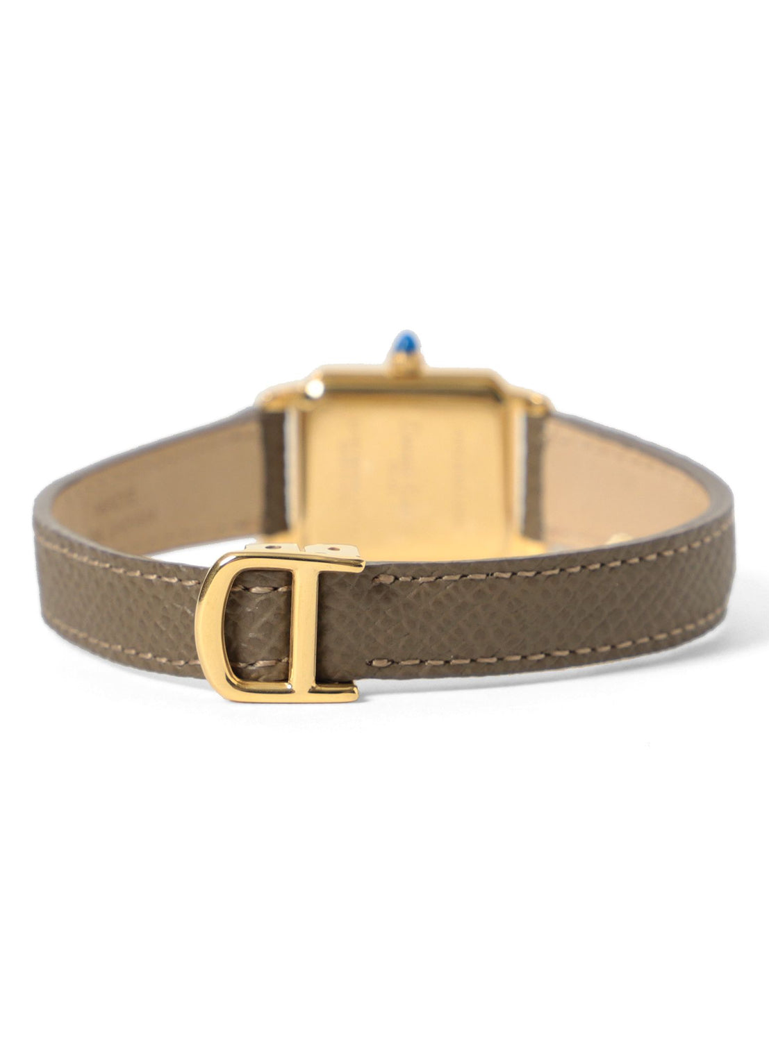 D-Buckle Leather Watch