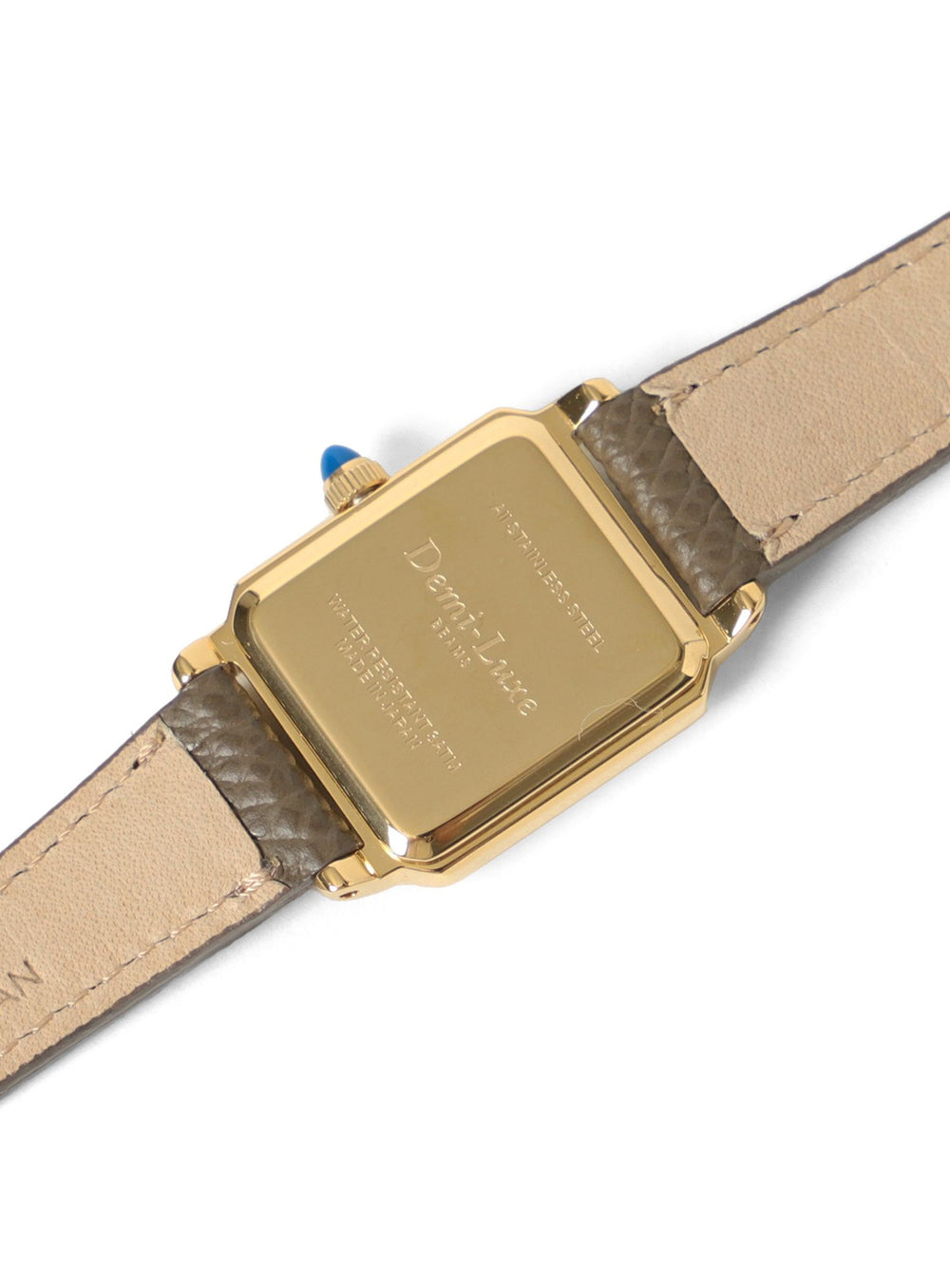 D-Buckle Leather Watch