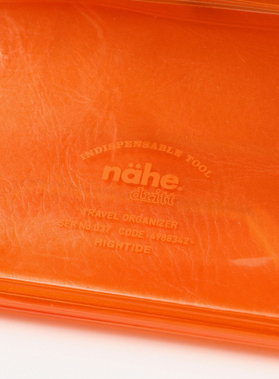 【Exclusive】nahe(R) / Clear Travel Organizer Orange