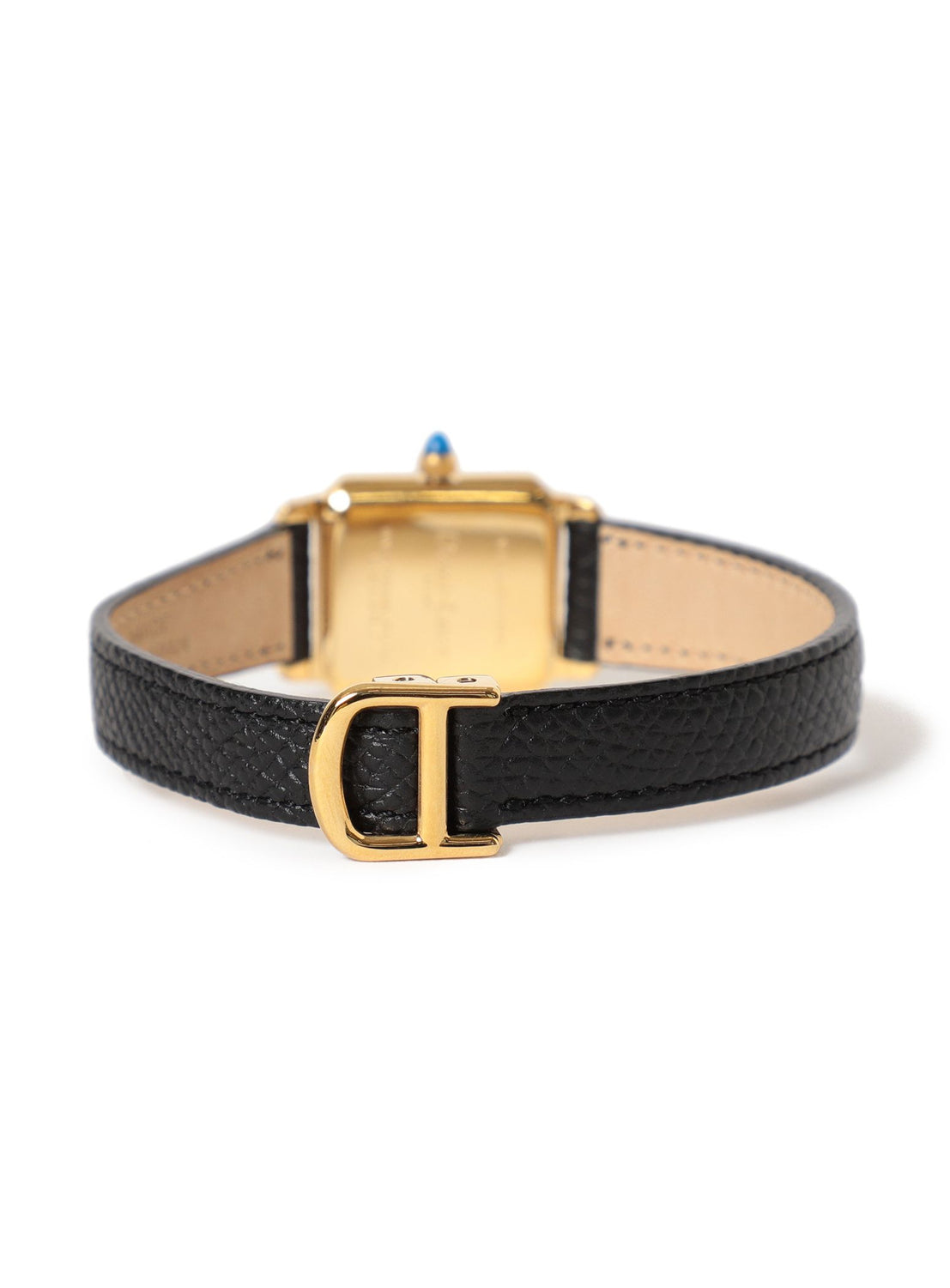 D-Buckle Leather Watch