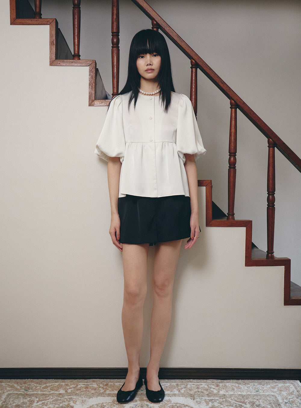 BEAMS SALON / Silky Puff Blouse