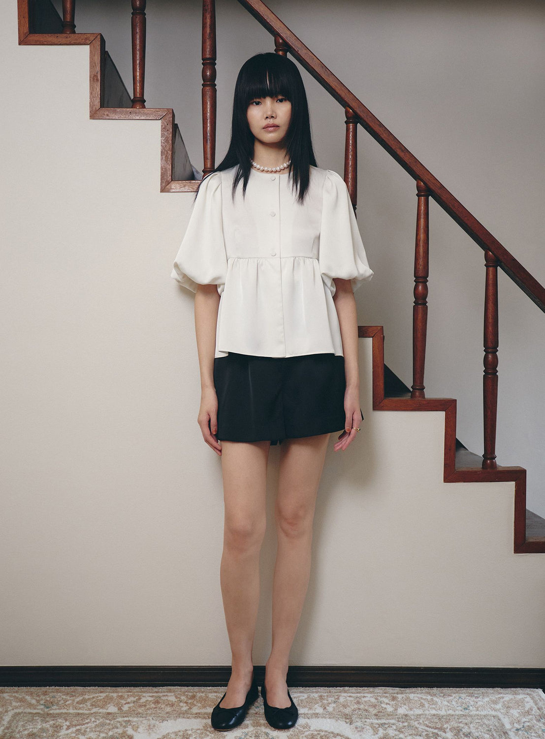 BEAMS SALON / Silky Puff Blouse