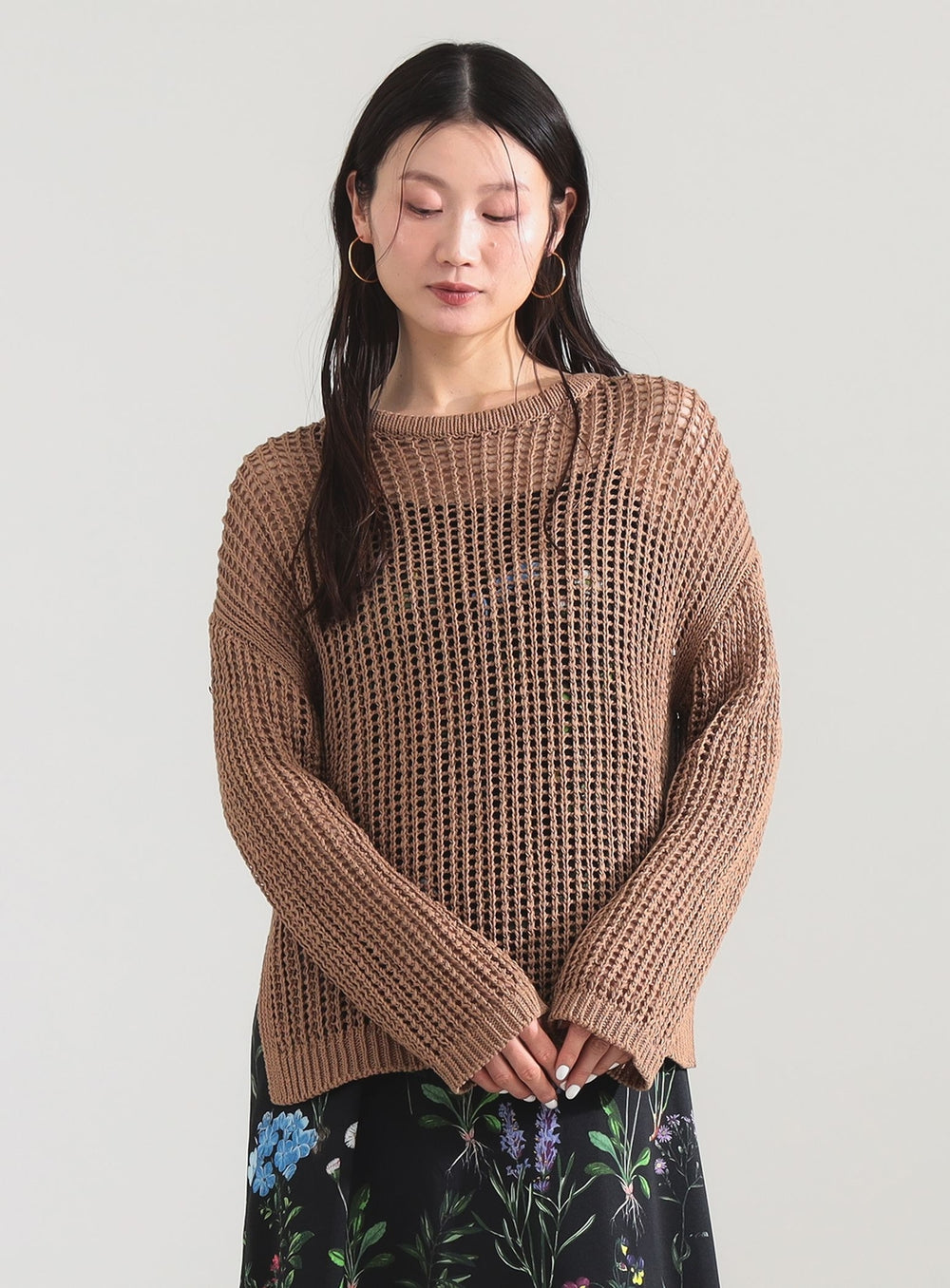 3-Gauge Cotton Mesh Pullover
