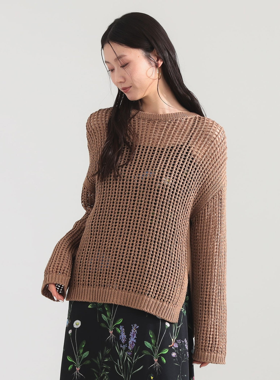 3-Gauge Cotton Mesh Pullover