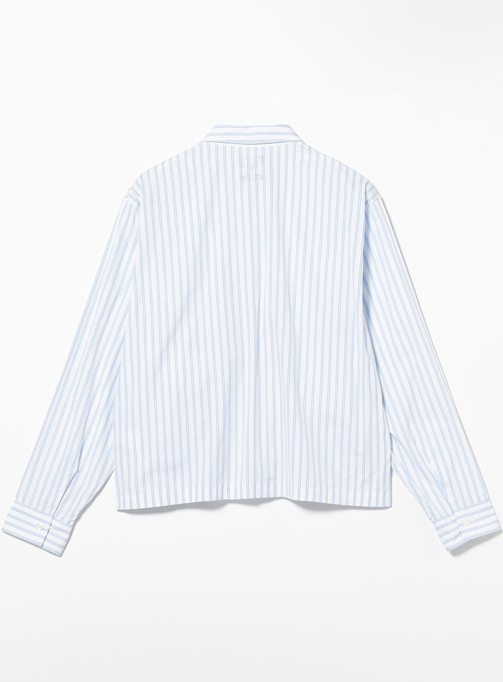เสื้อเชิ้ตลายทางแบบซิปหน้า