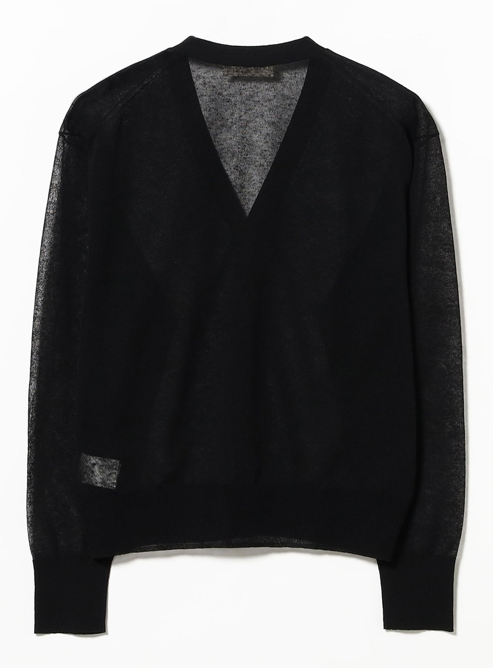 Linen-Blend Sheer Cardigan
