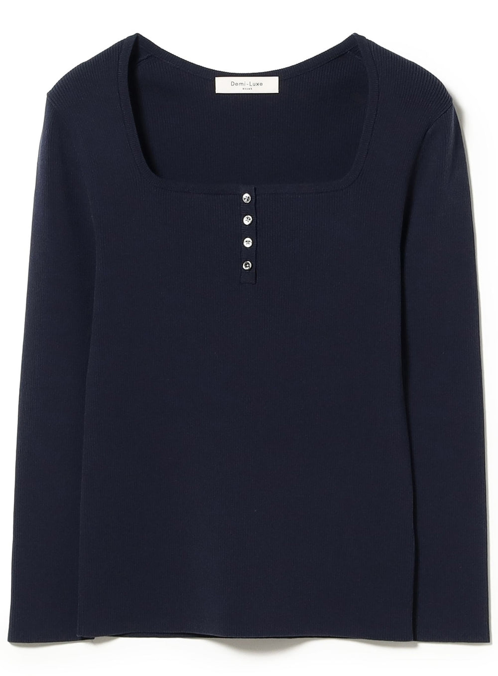 16-Gauge Cotton Henley Neck Pullover