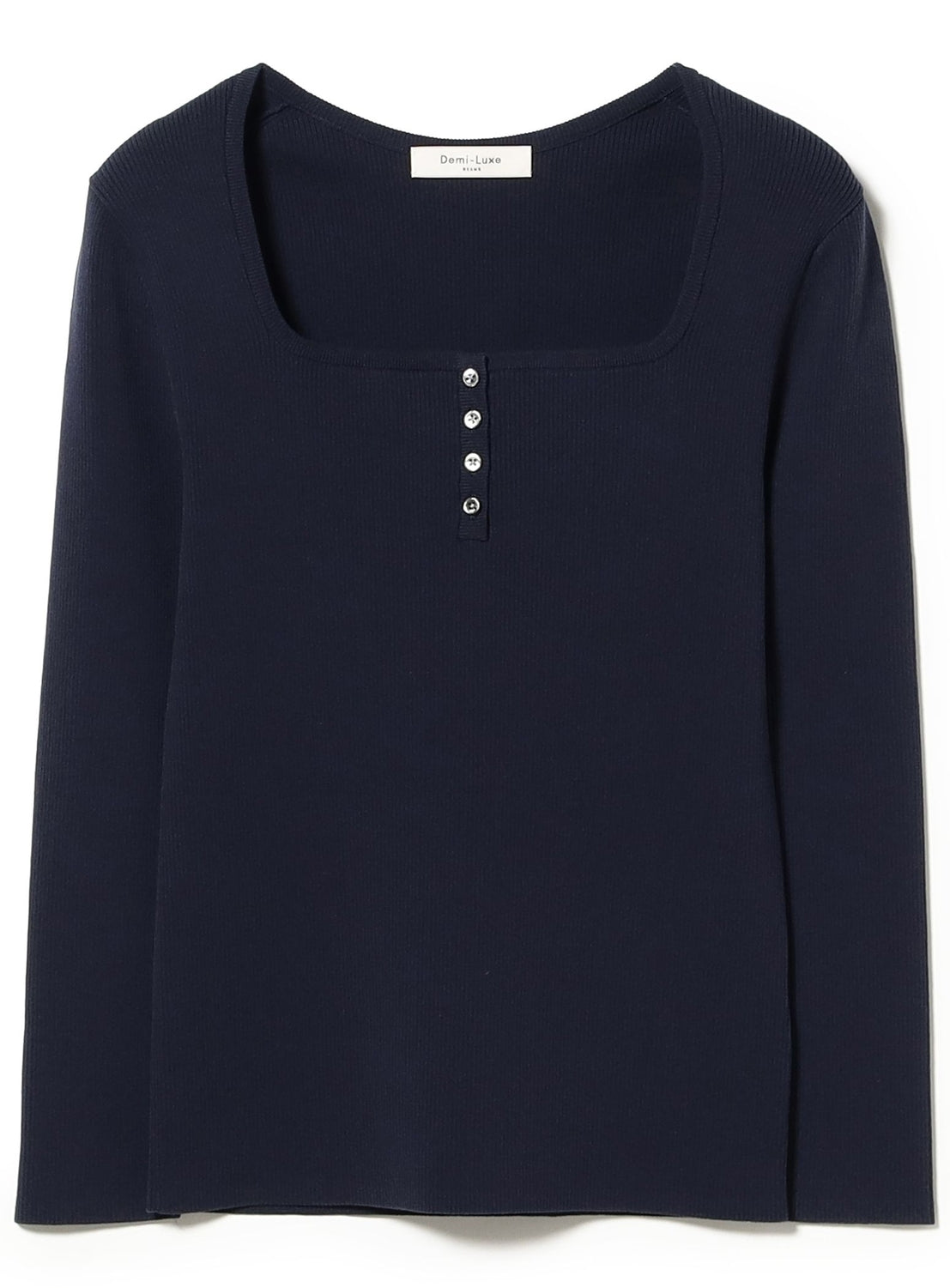 16-Gauge Cotton Henley Neck Pullover