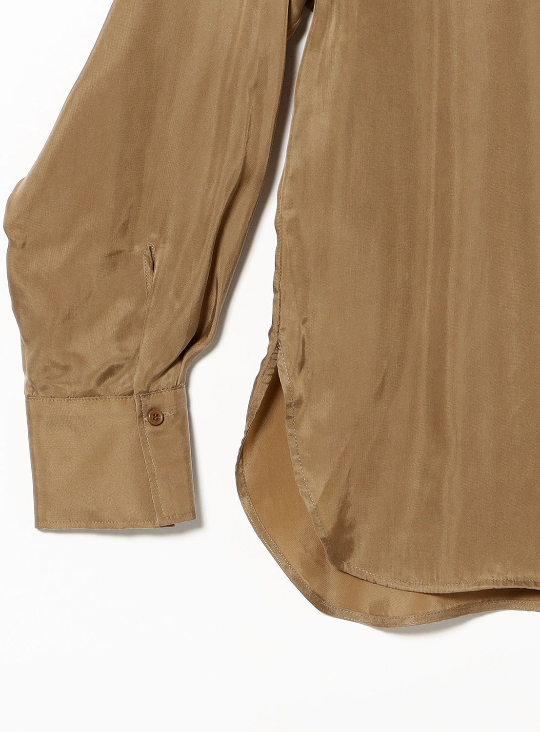 Cupro V-Neck Pullover Shirt