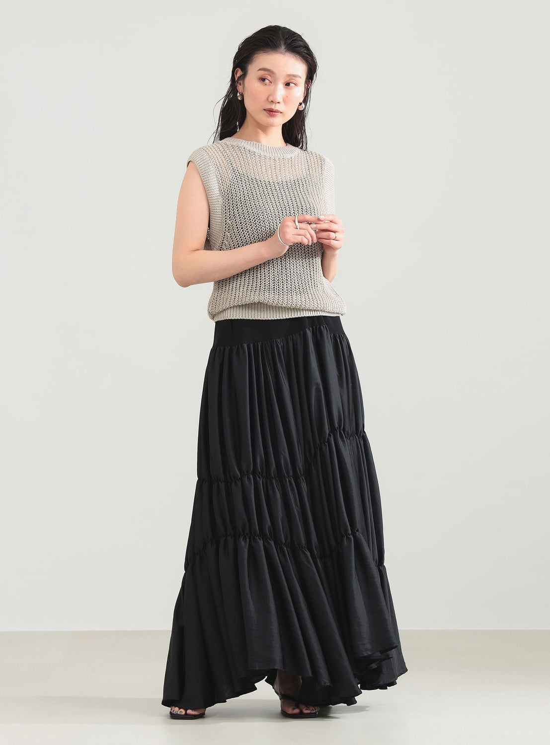 Linen Rib Knit Vest